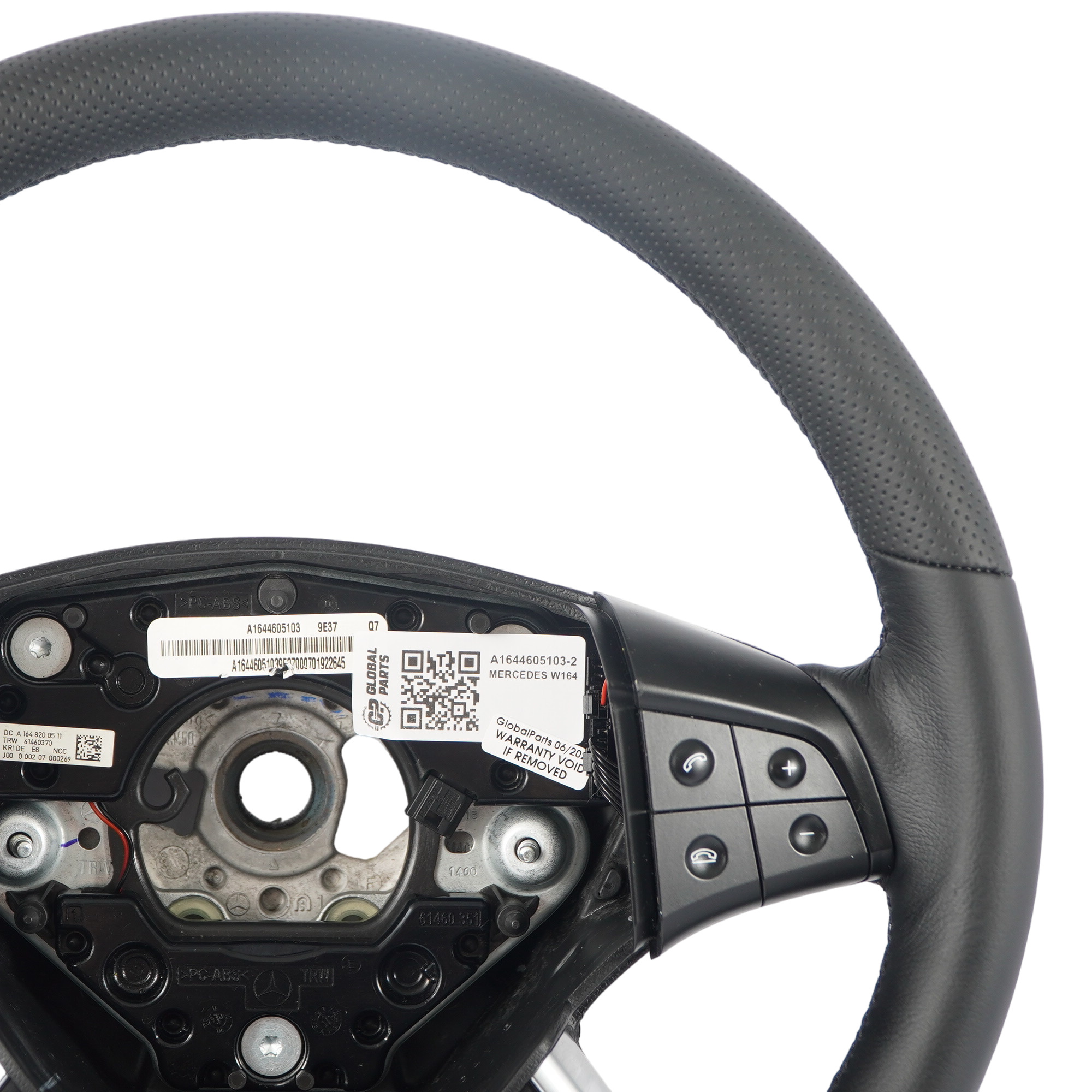 Mercedes ML W164 NEW Leather Steering Wheel with Black Threads A1644605103