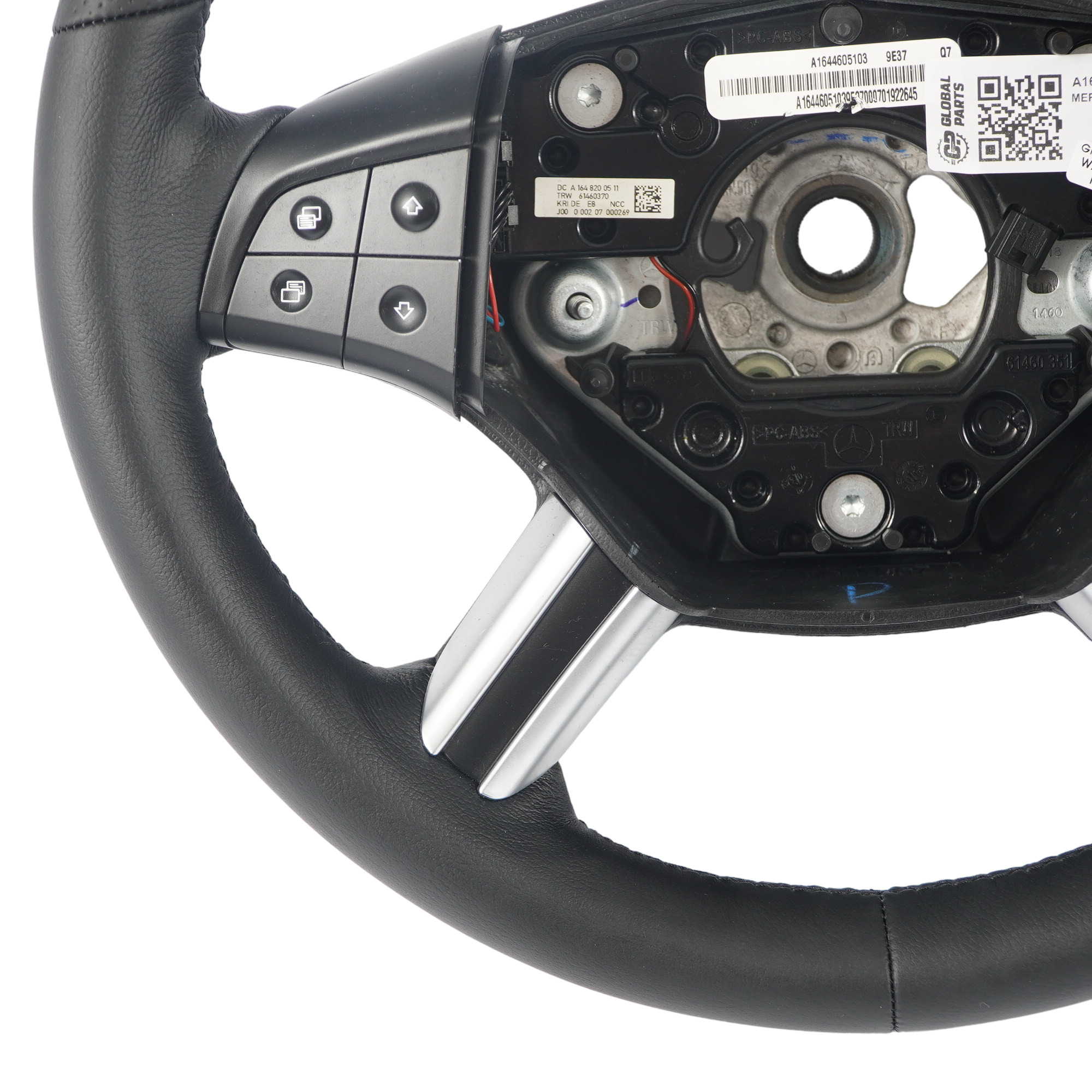 Mercedes ML W164 NEW Leather Steering Wheel with Black Threads A1644605103