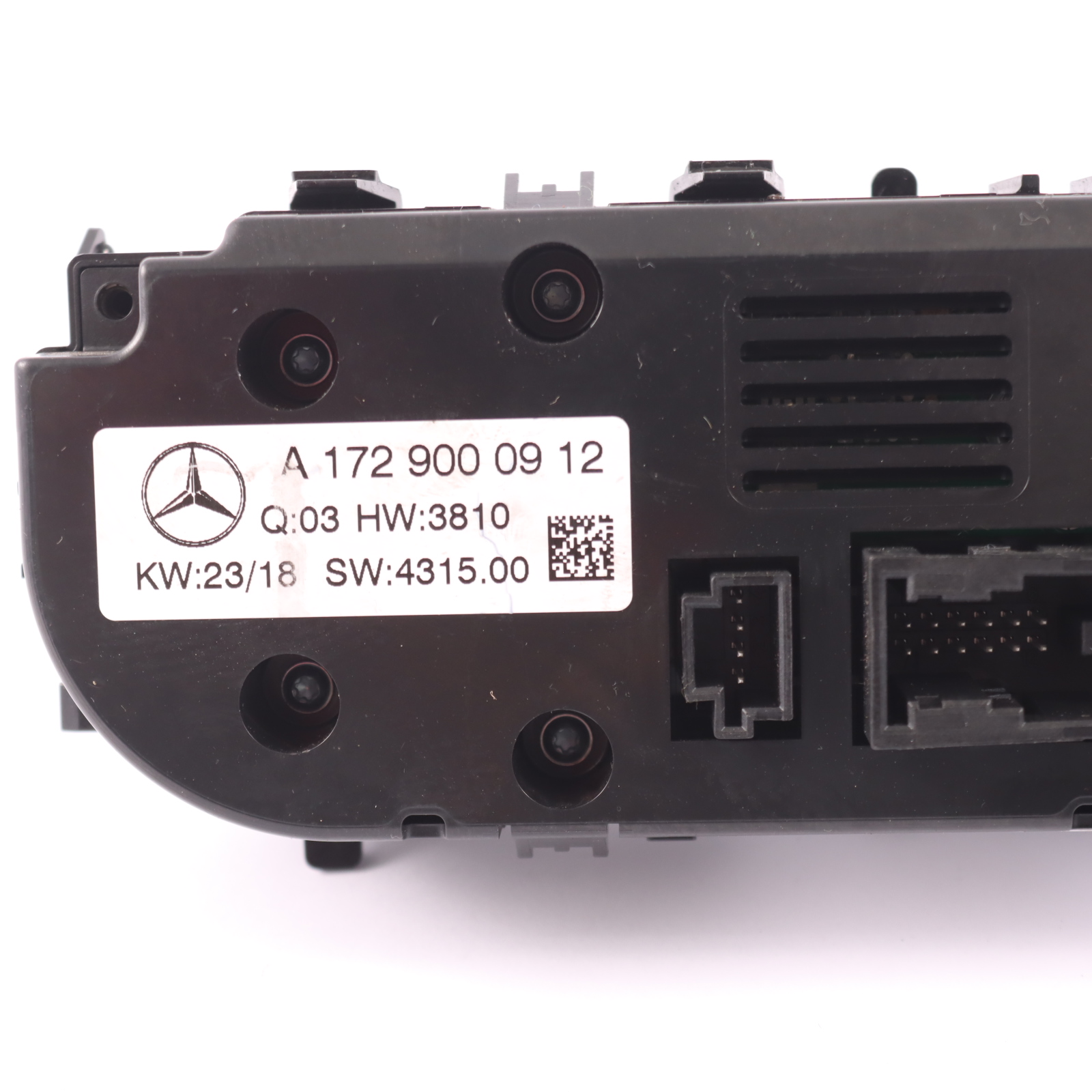 AC-Schalter Mercedes SLK R172 Klimaanlage-Heizung-Steuertafel A1729000912