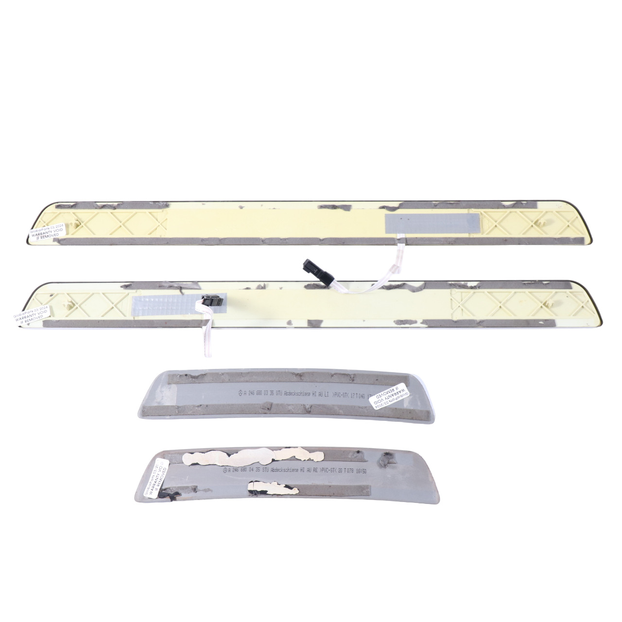 Entrance Sill Cover Mercedes W176 AMG Front Rear Left Right N/O/S Set Iluminated