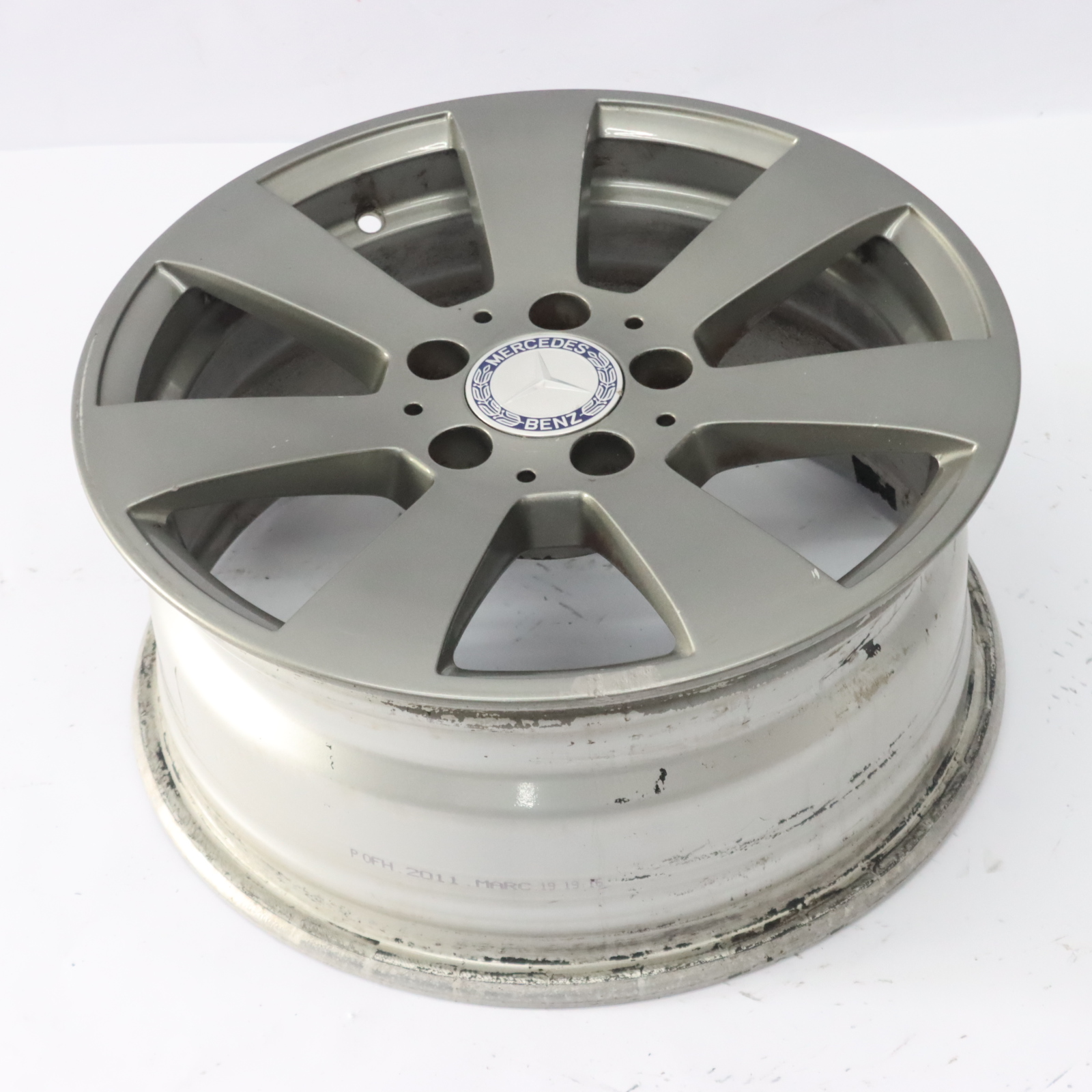 Mercedes W204 Grau Leicht metall felge 16" 7 Loch ET:43 7J A2044011102