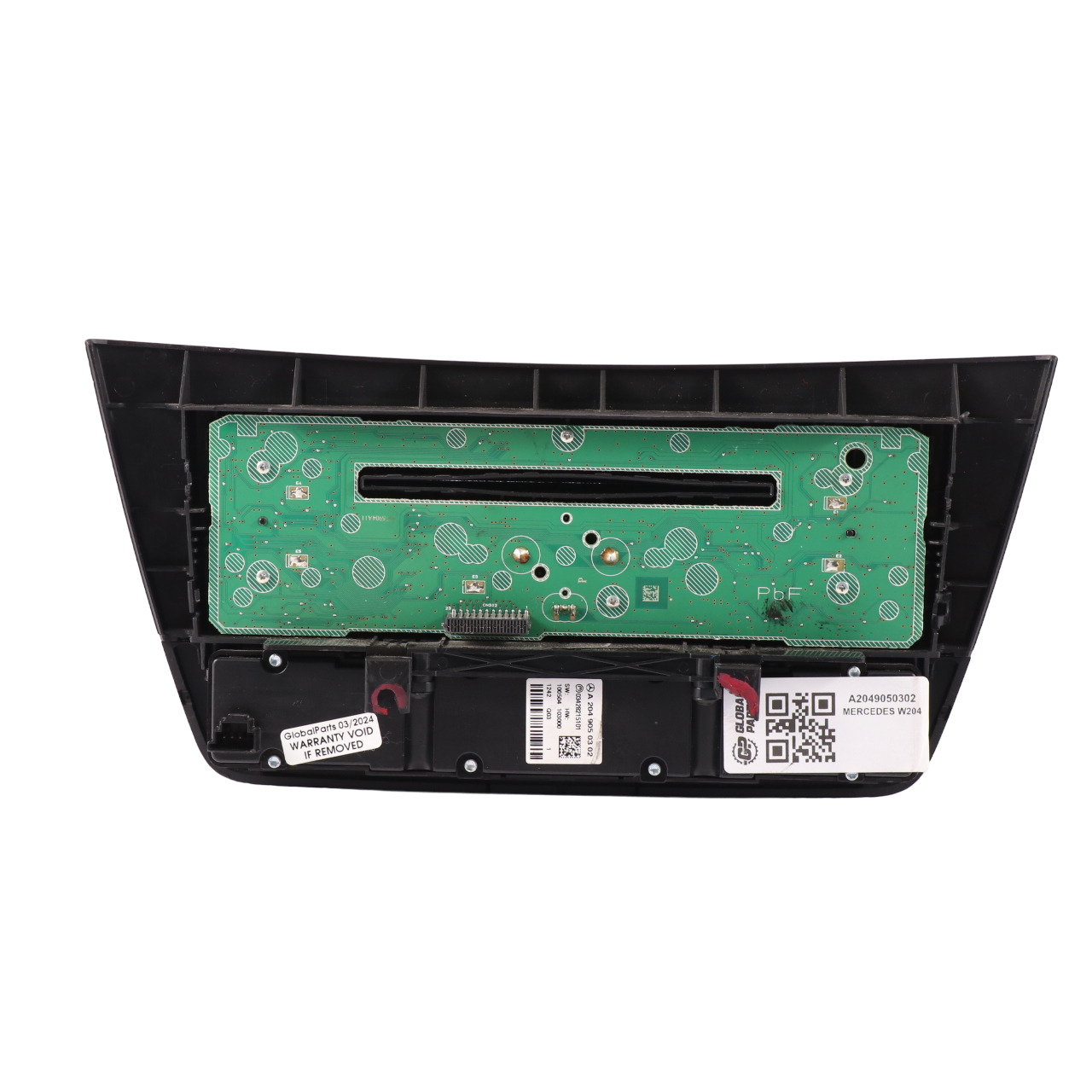 Bedienfeld Mercedes W204 Armaturenbrett Radio Sat Nav Schalterblock A2049050302