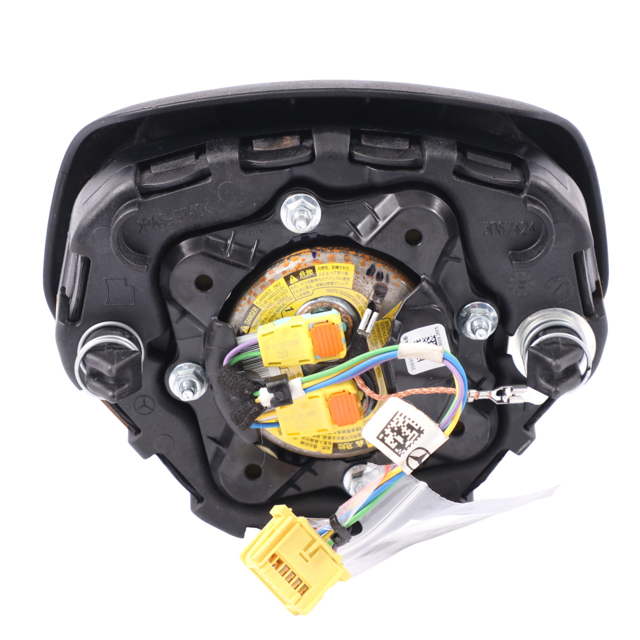 Mercedes W204 Steering Wheel Driver's Side Air Module Black A2468603102