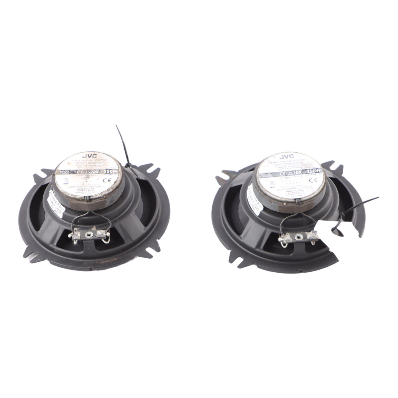 Genuine JVC CS-J520X Stereo Coaxial Dual Cone Audio Speaker Set 250W