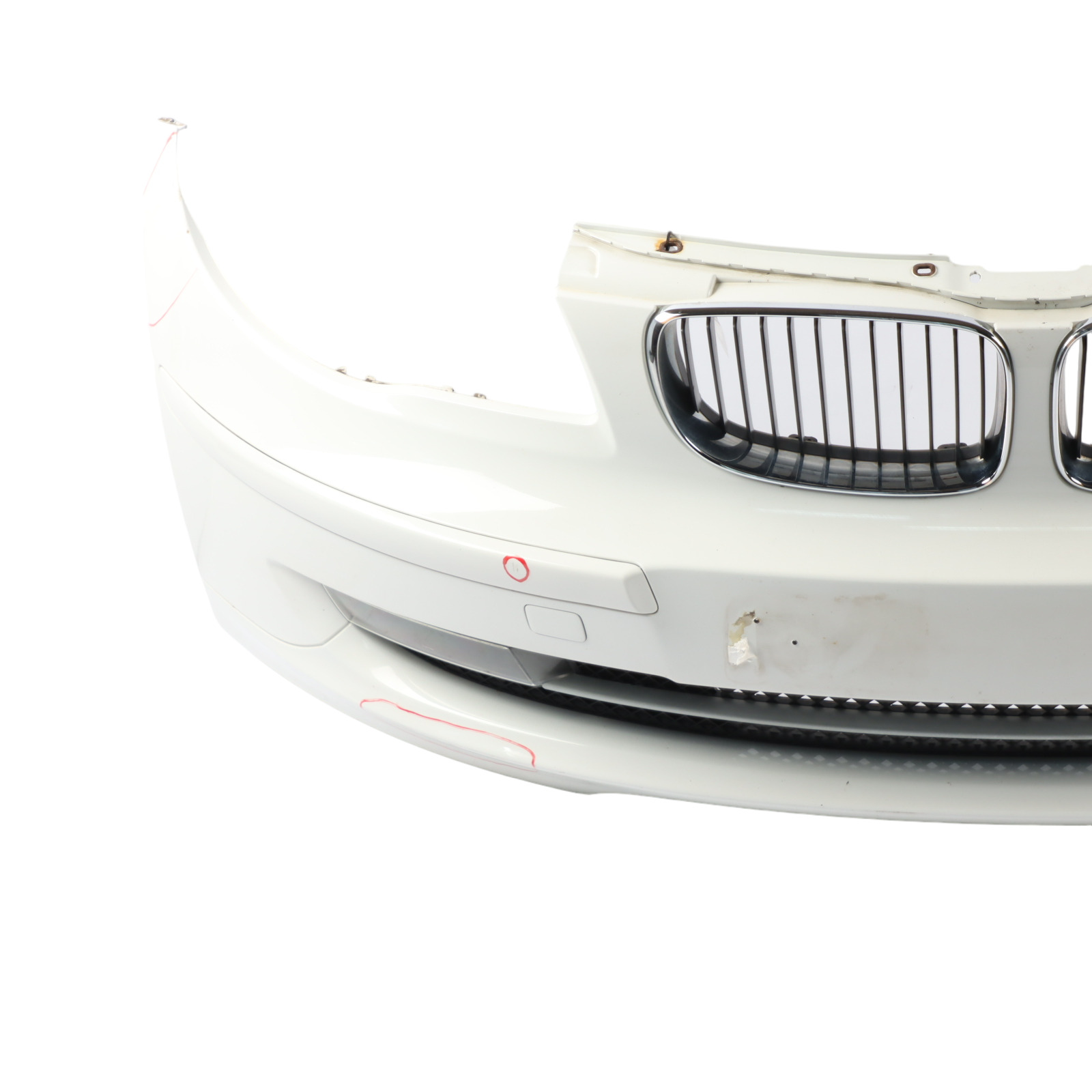 BMW E81 E87 LCI Complete Front Bumper Trim PDC Alpinweiss White 3 - 300