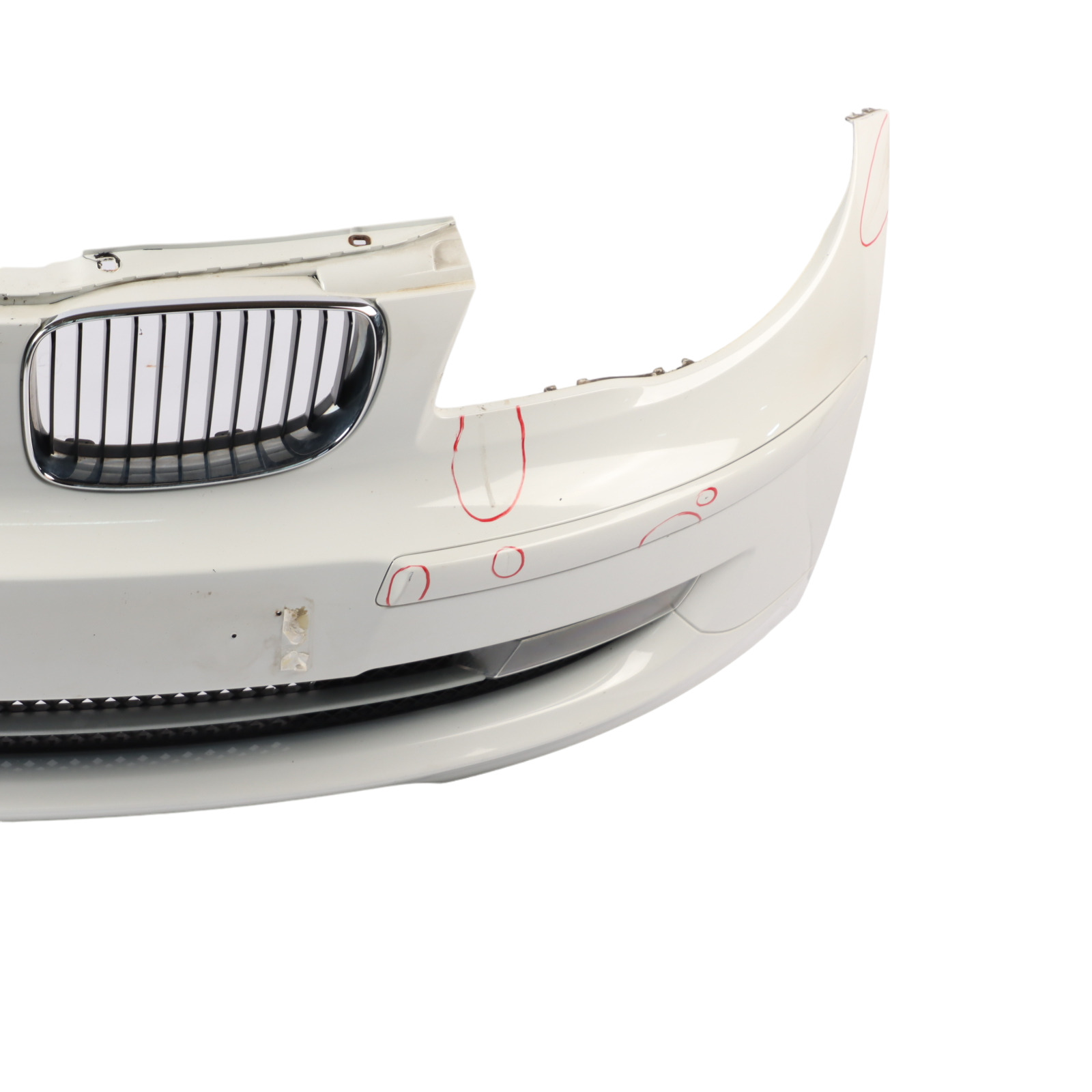 BMW E81 E87 LCI Complete Front Bumper Trim PDC Alpinweiss White 3 - 300