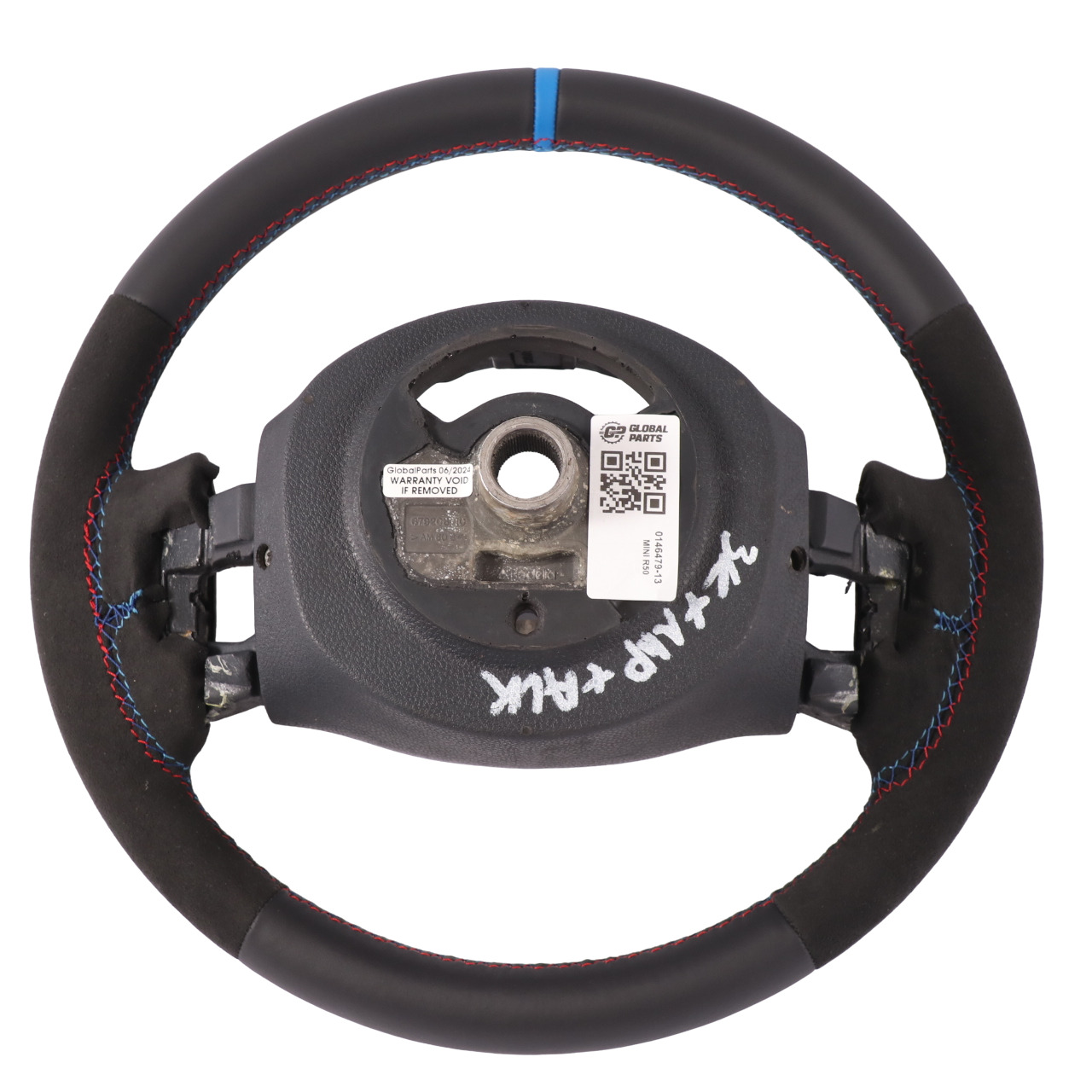 Steering Wheel Mini Cooper R50 R52 NEW Black Leather / Alcantara 2 Spoke