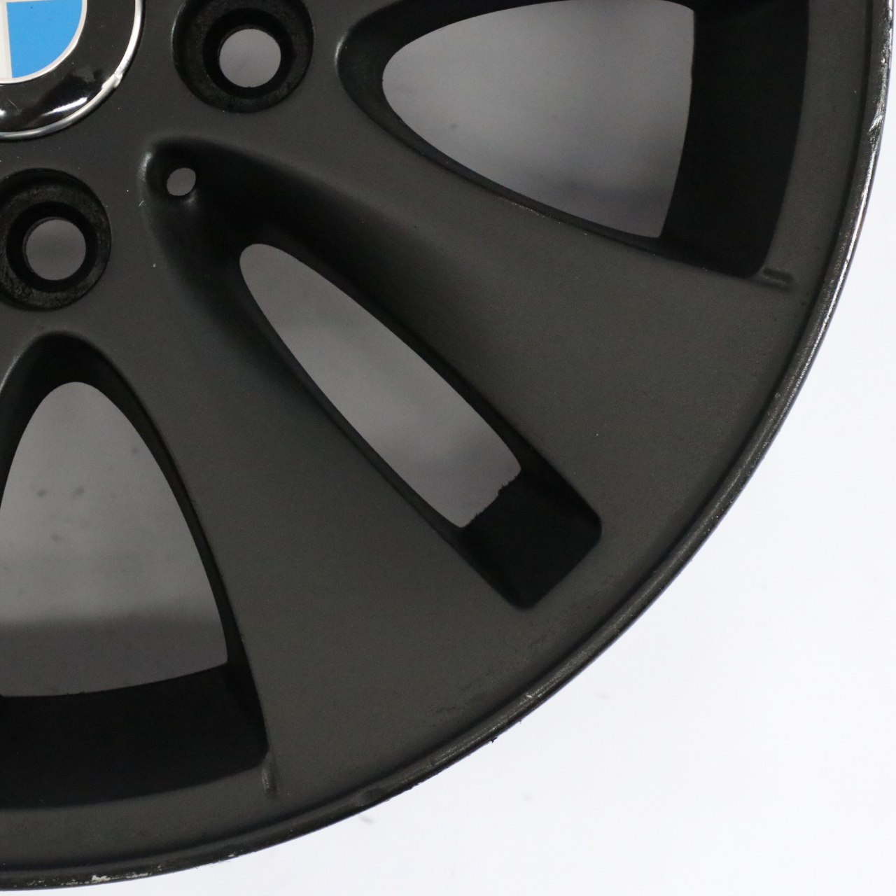 BMW E81 E82 E87 E88 Schwarz Leichtmetallfelge 16" V-Speiche 229 ET:44 7J 6774684