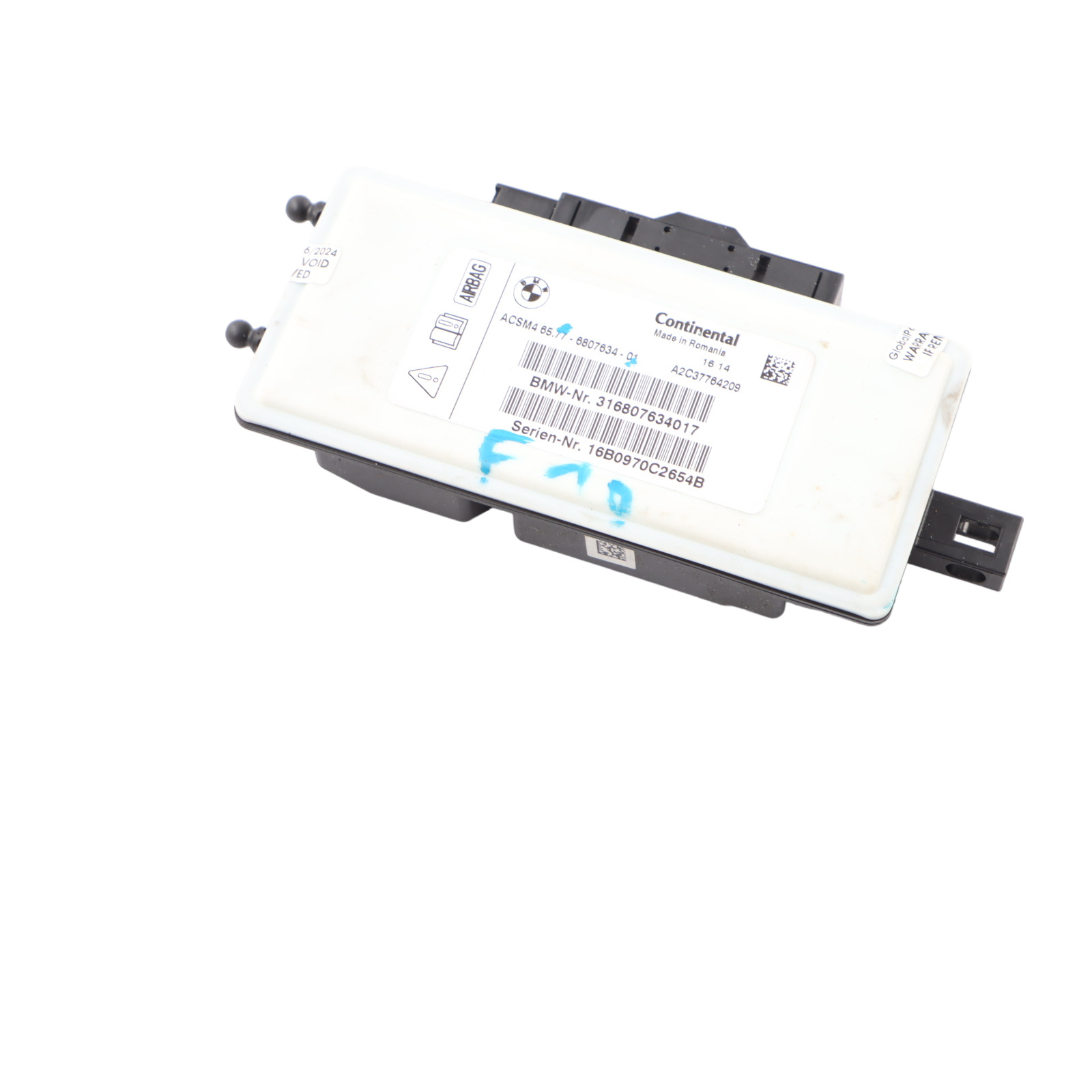 BMW X5 F15 F20 F30 SRS Air Modul Bag Steuergerät Modul ECU 6807634