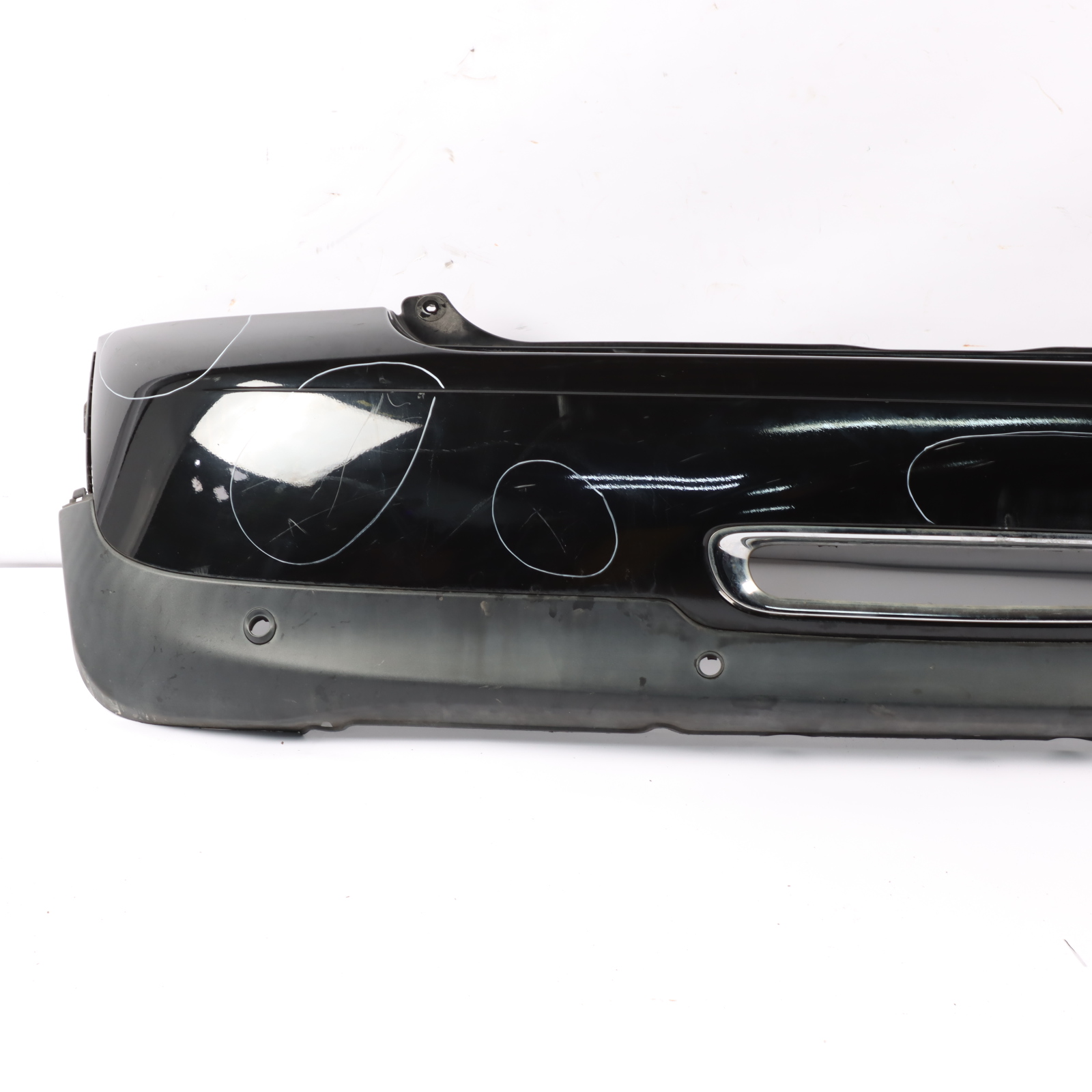 Mini R56 LCI Rear Bumper Trim Panel PDC R57 LCI R58 Midnight Black Metallic A94