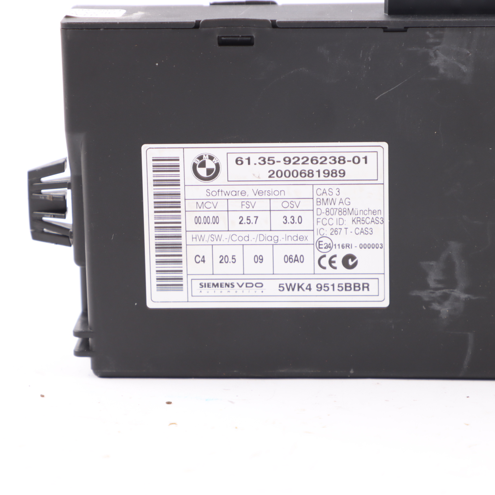 BMW E87 LCI E90 E91 120i 320i N43 170PS ECU KIT DME 7599881 CAS3 2 Schlüssel