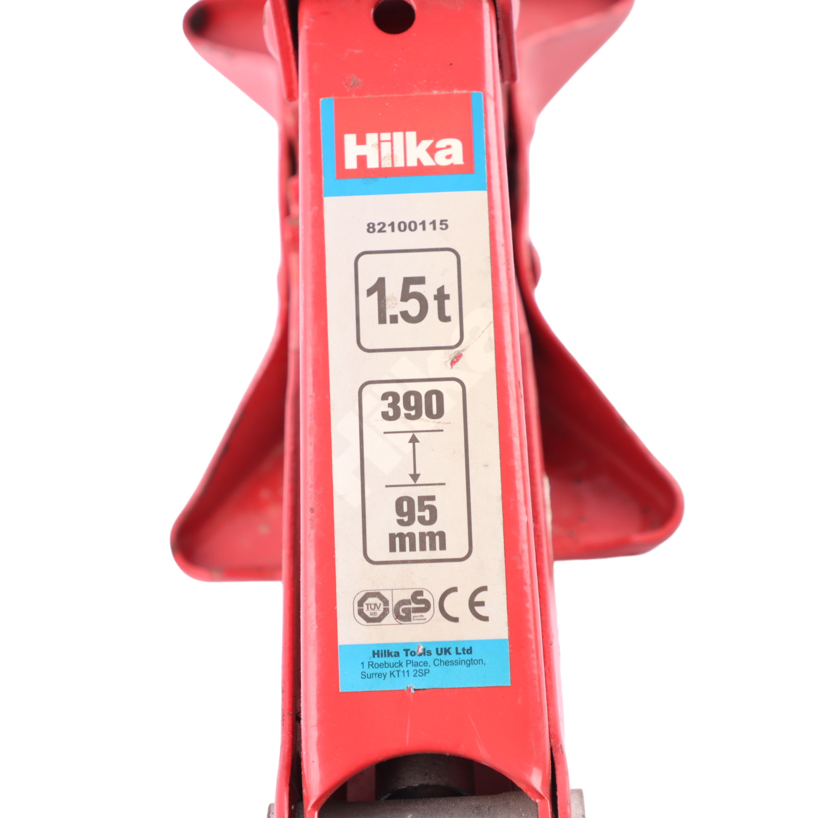 Hilka Scissor Lifting Jack 1.5 Tonne 95-390mm Range Car Tool 82100115