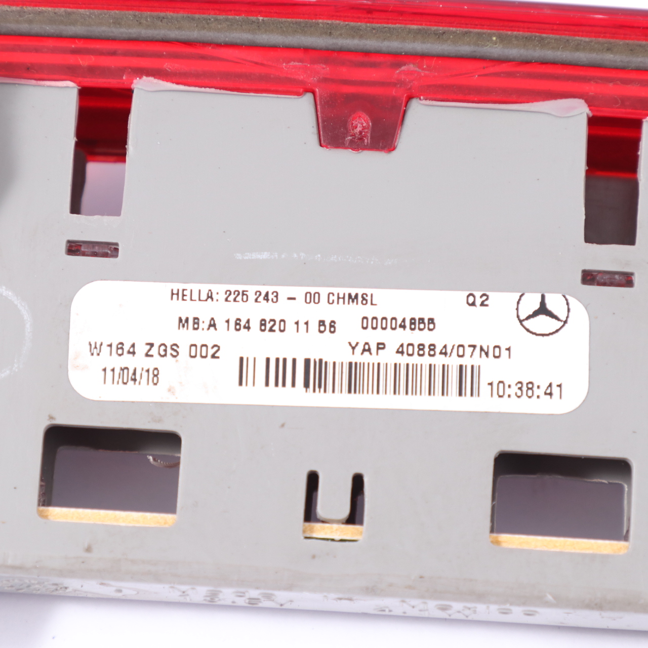 Mercedes ML W164 Hinten Zusätzliche Dritte Bremsleuchte Bremsleuchte A1648201056