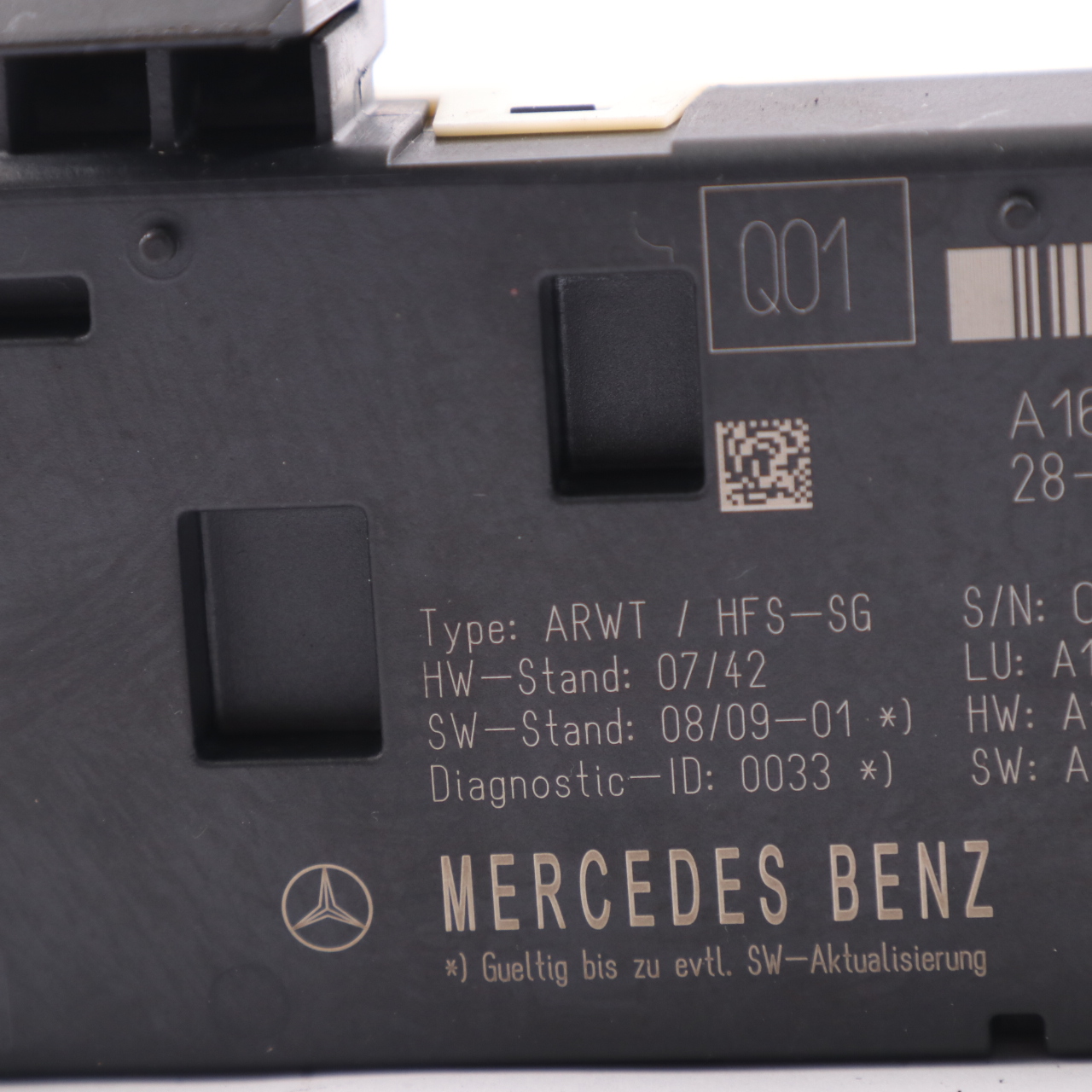 Mercedes W164 Heck Klappe Koffer Raum Deckel Steuergerät Modul A1648702726