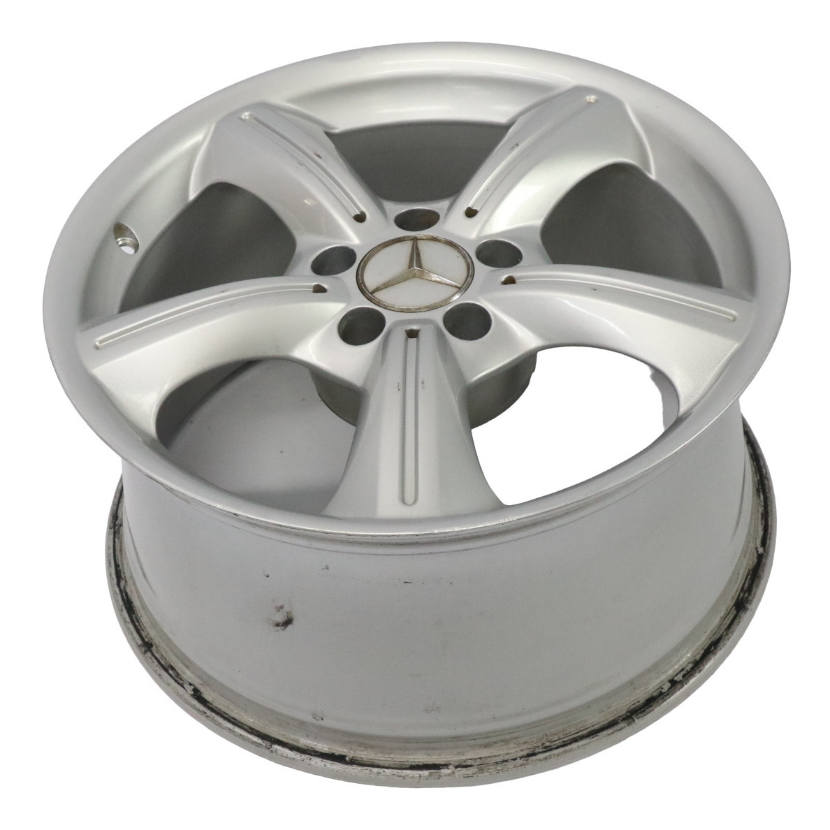 Mercedes R171 Silberne Leichtmetallfelge 17" 8,5J ET:30 5 Speichen A1714011902