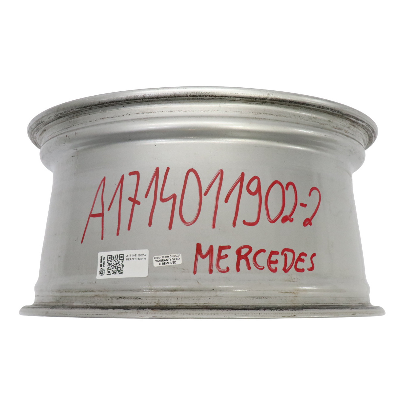 Mercedes R171 Silberne Leichtmetallfelge 17" 8,5J ET:30 5 Speichen A1714011902