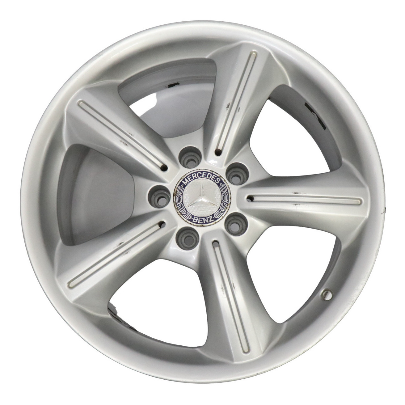 Mercedes R171 Silberne Leichtmetallfelge 17" 8,5J ET:30 5 Speichen A1714011902