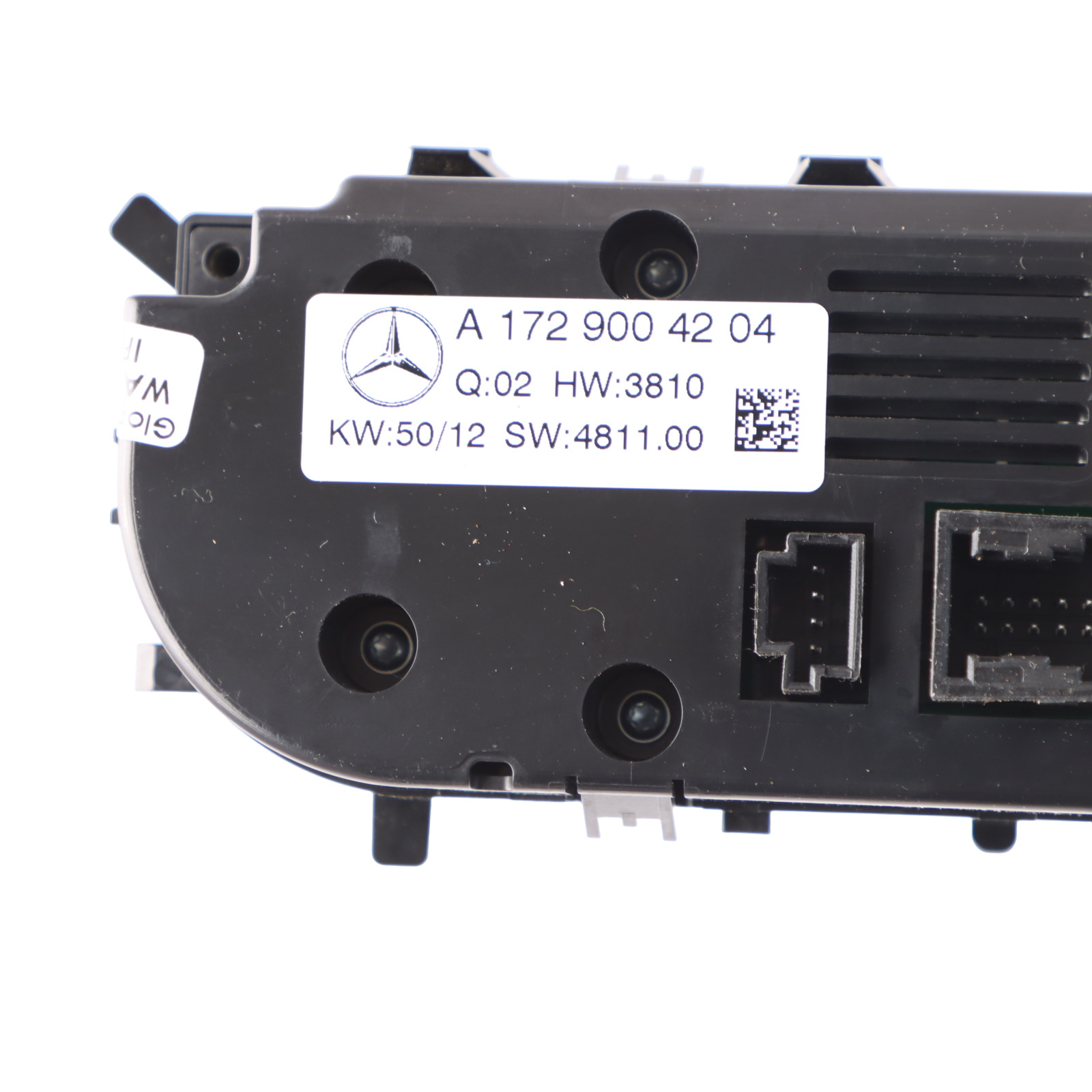 Mercedes SLK R172 Klimaanlage Heizungssteuerung Schalttafel A1729004204