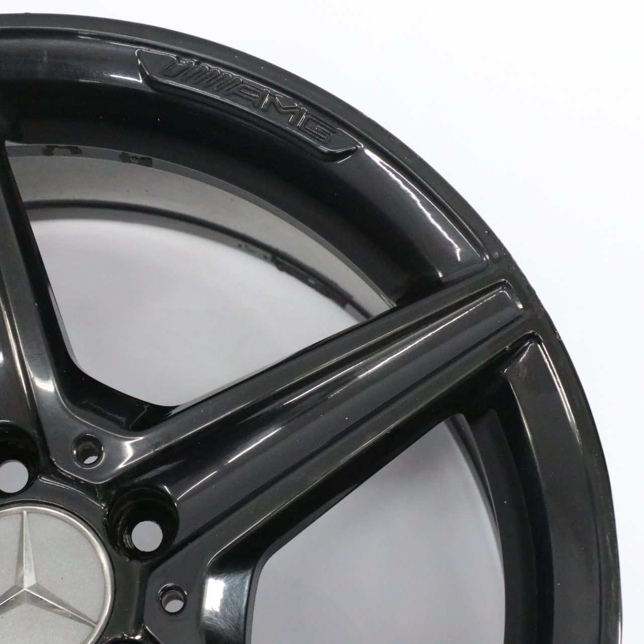 Mercedes W205 Schwarz AMG Leicht Metall Rad Felge 18" 8,5J ET:49 A2054011200