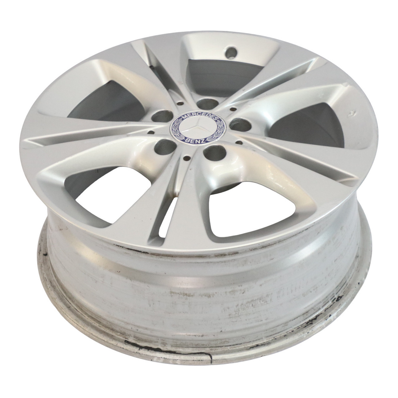 Mercedes W205 Silber Felge 5 Doppelspeiche 17" 7J ET:48,5 A2054014300