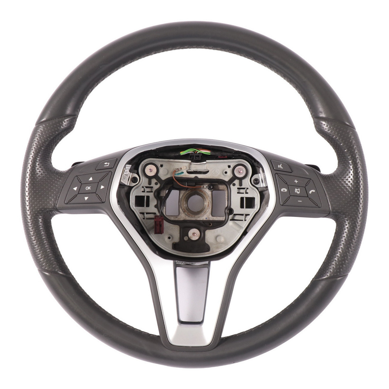 Steering Wheel Mercedes W204 C207 W212 Black Leather Multifunction Paddle Shift