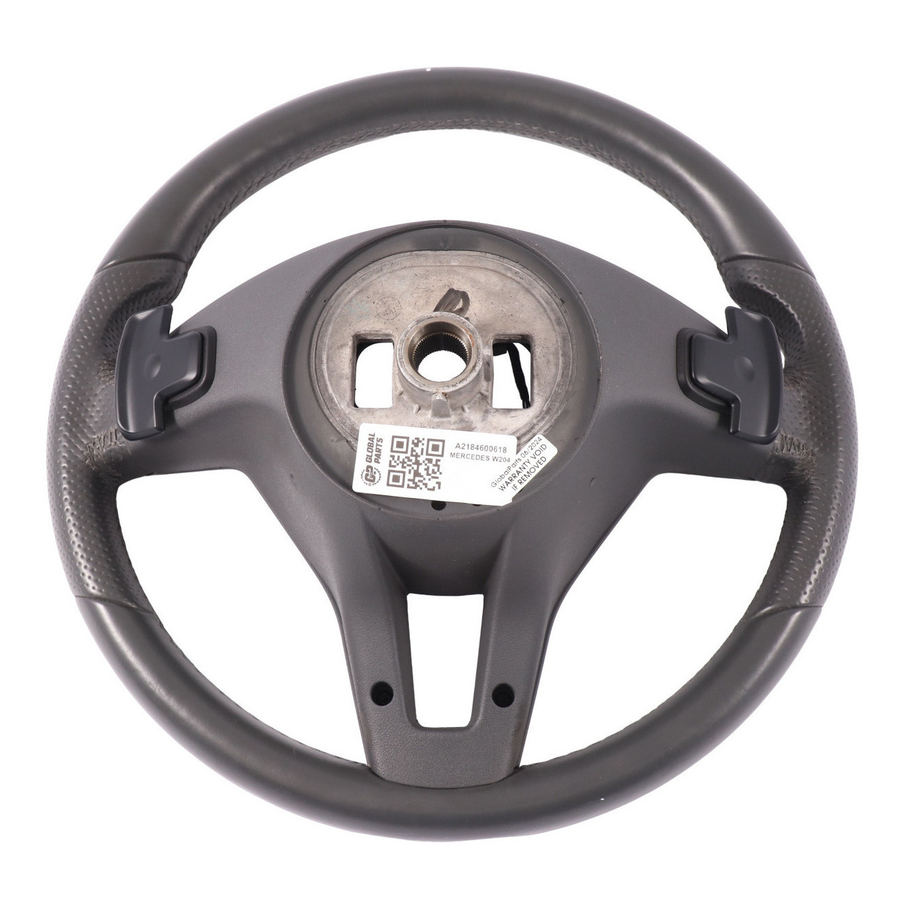 Steering Wheel Mercedes W204 C207 W212 Black Leather Multifunction Paddle Shift