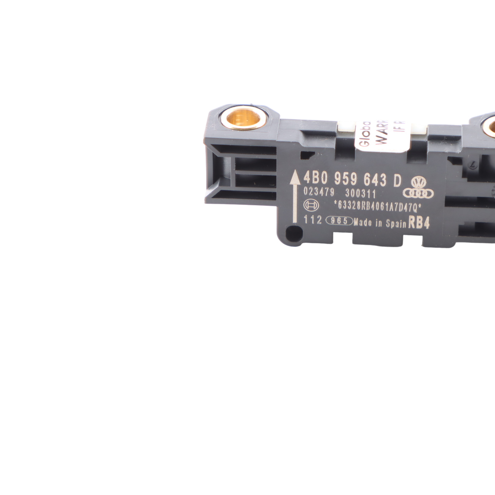 Audi A3 8P A4 B7 A8 D3 Aufprallsensor Unité d'air comprimé Modul 4B0959643D