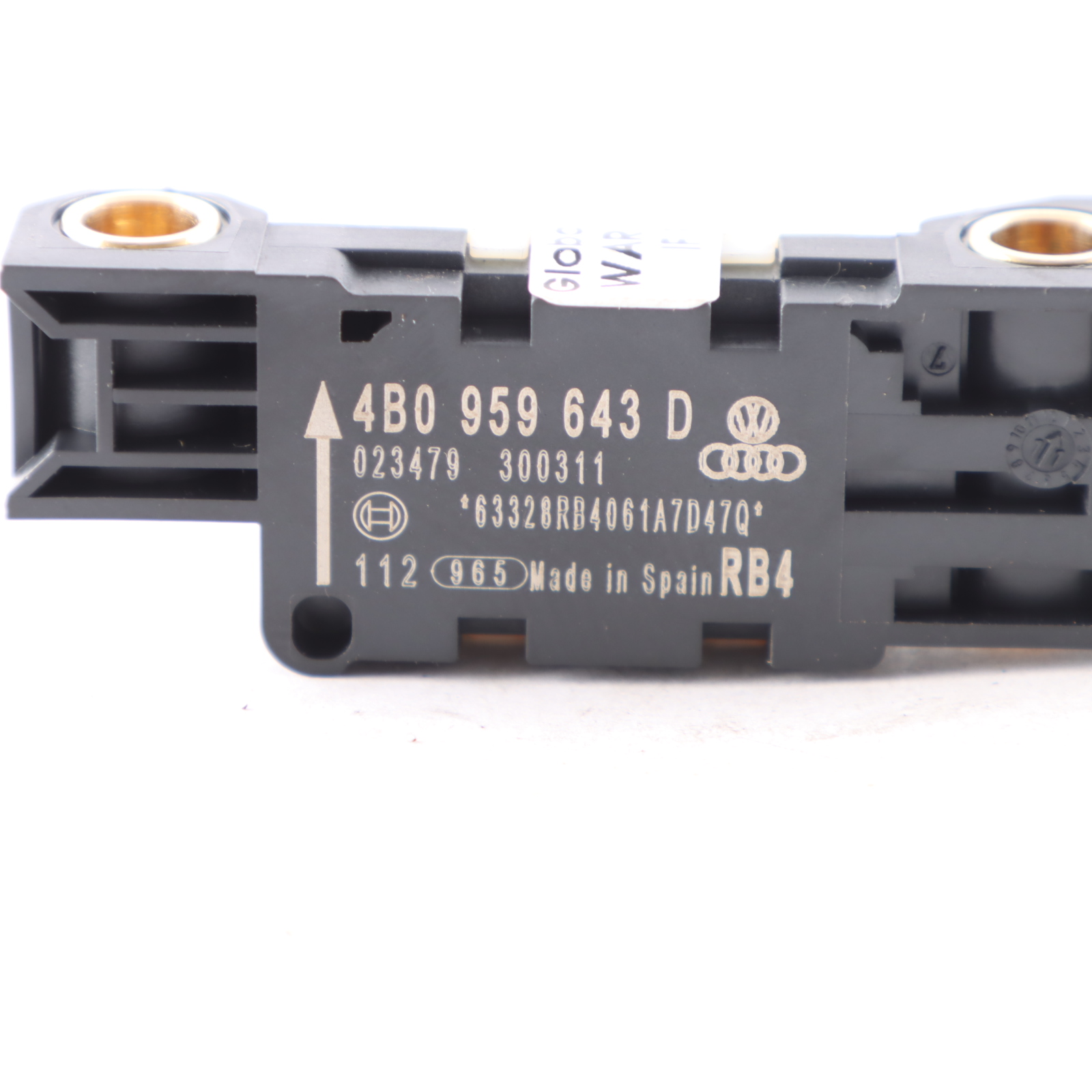 Audi A3 8P A4 B7 A8 D3 Aufprallsensor Unité d'air comprimé Modul 4B0959643D