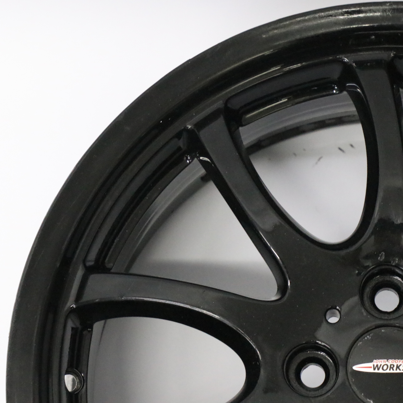 Mini R50 R56 John Cooper Works JCW Black Wheel Alloy Rim 18" Double Spoke