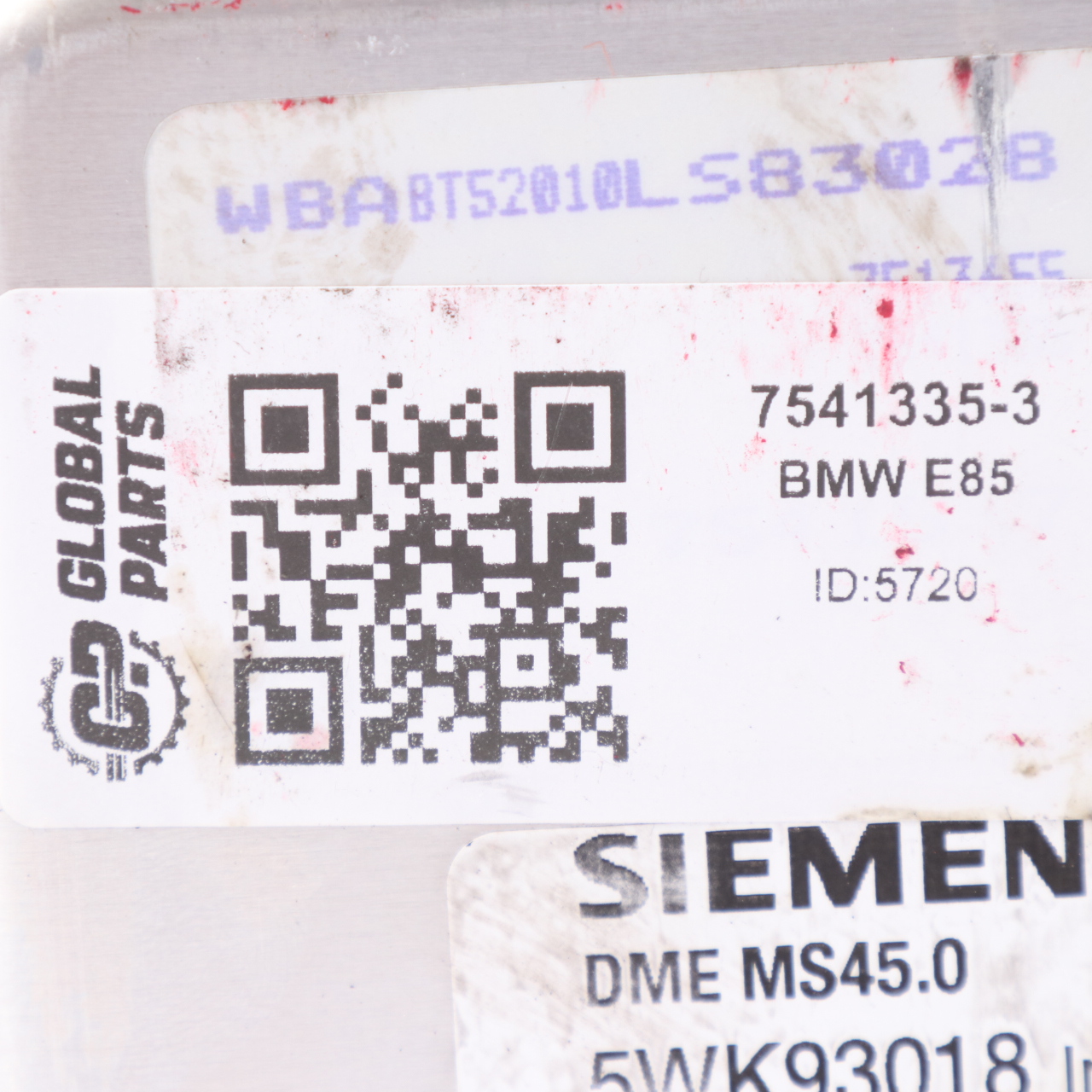 BMW Z4 E85 3.0i M54 231PS Motorsteuergerät Modul ECU DME 7541335 Schaltgetriebe