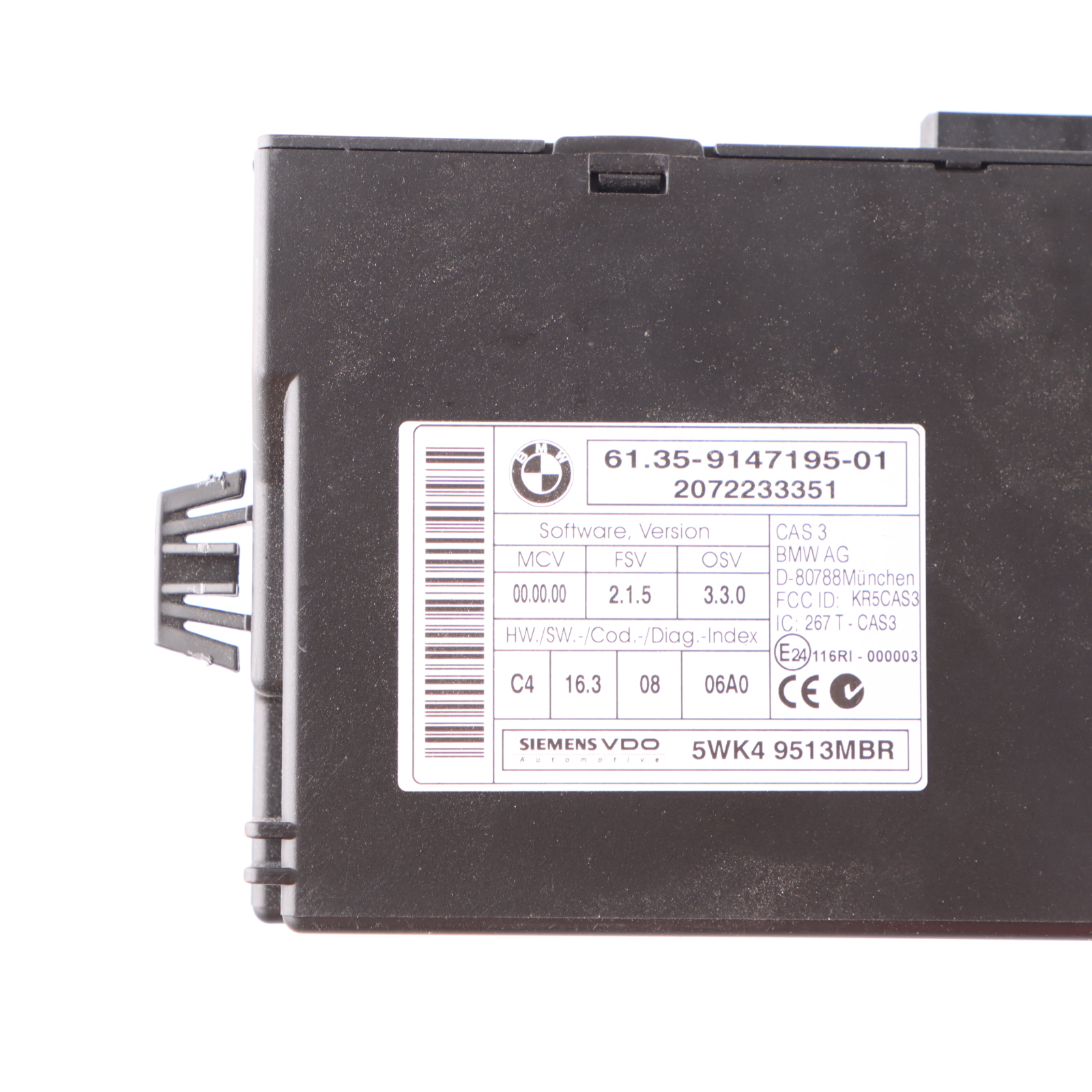 BMW E90 E92 335i N54 ECU Kit Steuergerät DME 7568842 CAS3 Schlüssel Automatik