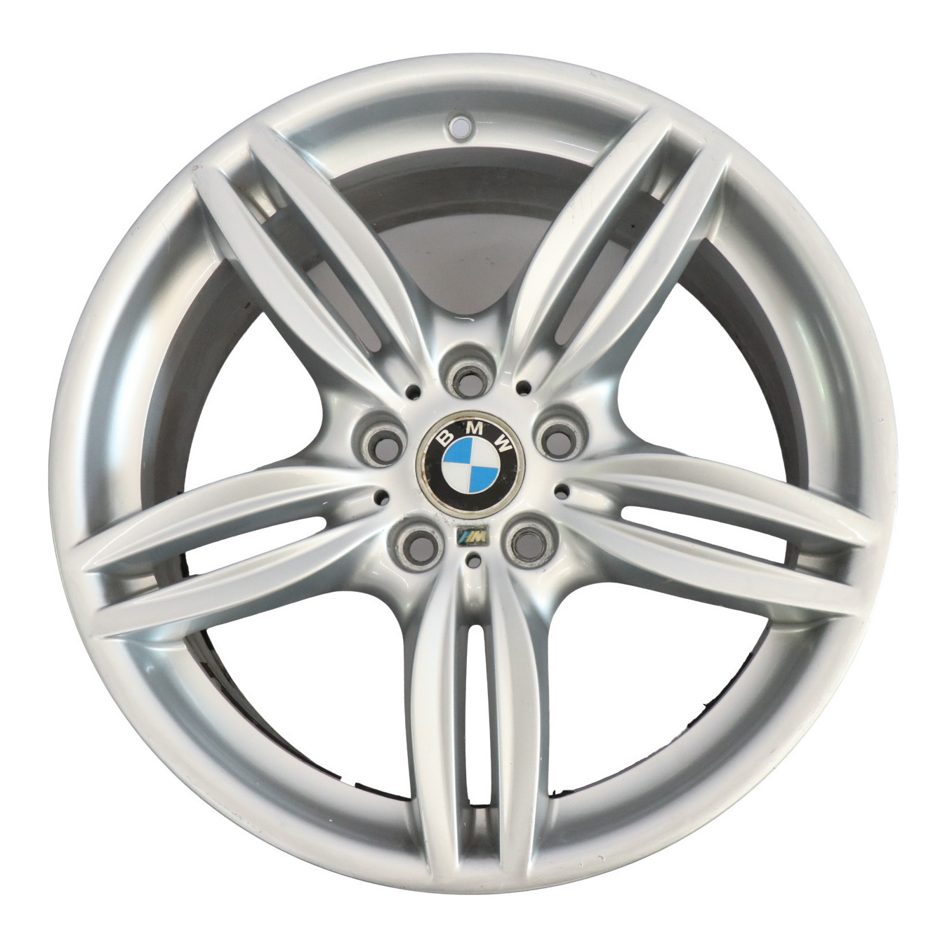 BMW F10 F12 Silver Rear Wheel Alloy Rim M Double Spoke 351 9J 19" ET:44 7842653