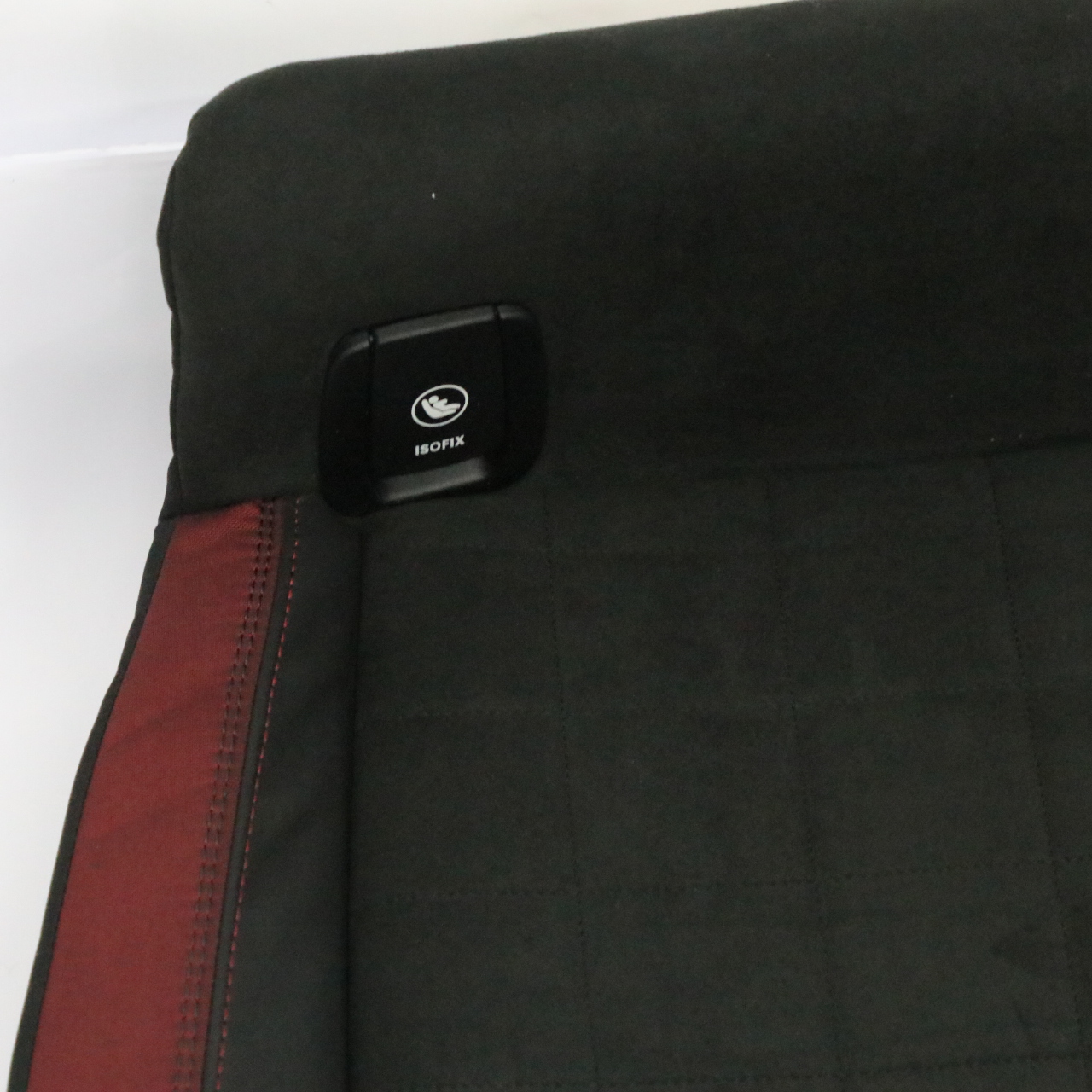 Mini F56 JCW Dinamica Rücksitzbank Couch Rot Schwarz Halbleder