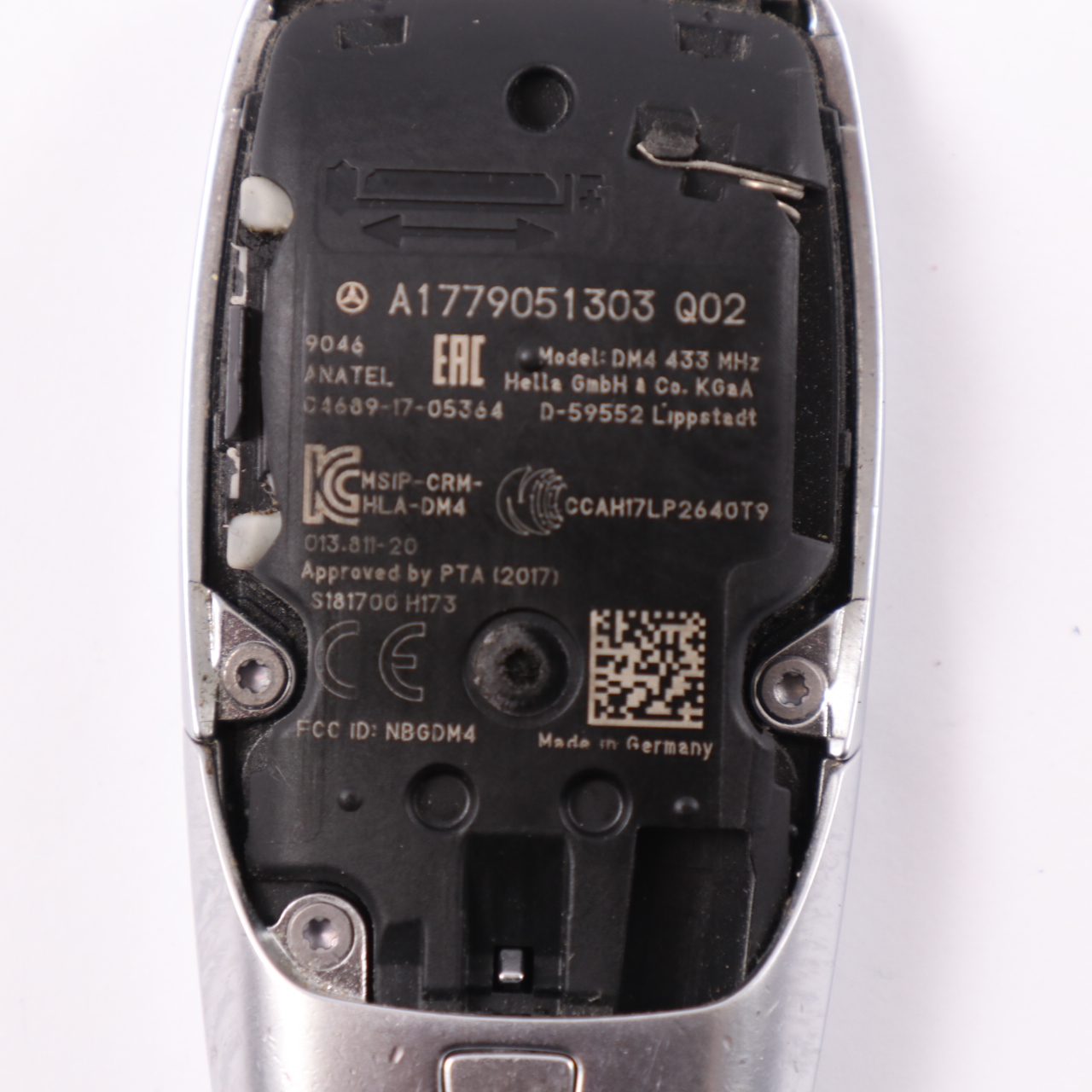 Mercedes W177 Fernbedienungs Schlüssel Radio Alarm Fob Taste A1779051303