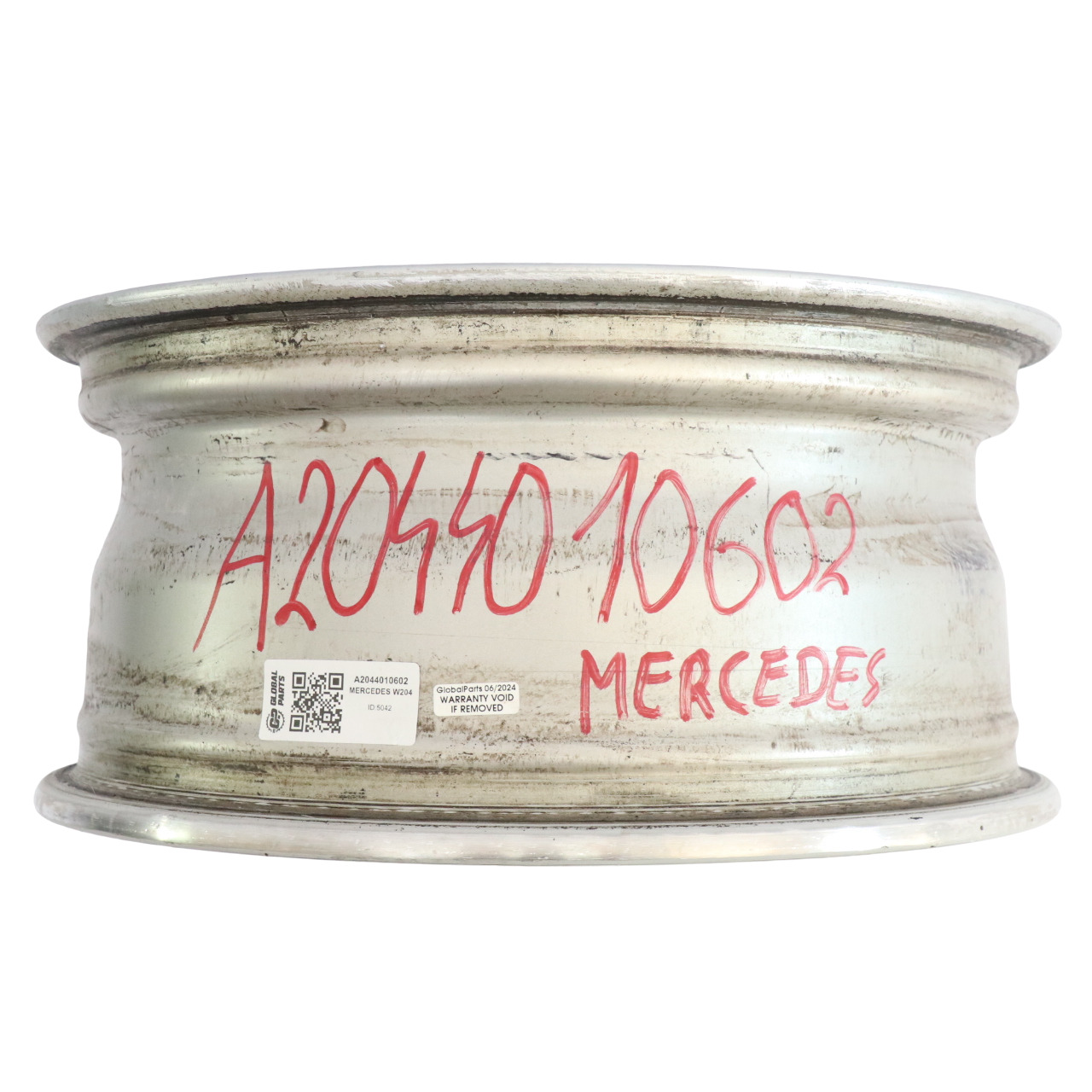 Mercedes W204 Silberne Leicht metall felge Scheibe 16" 7J ET:43 A2044010602