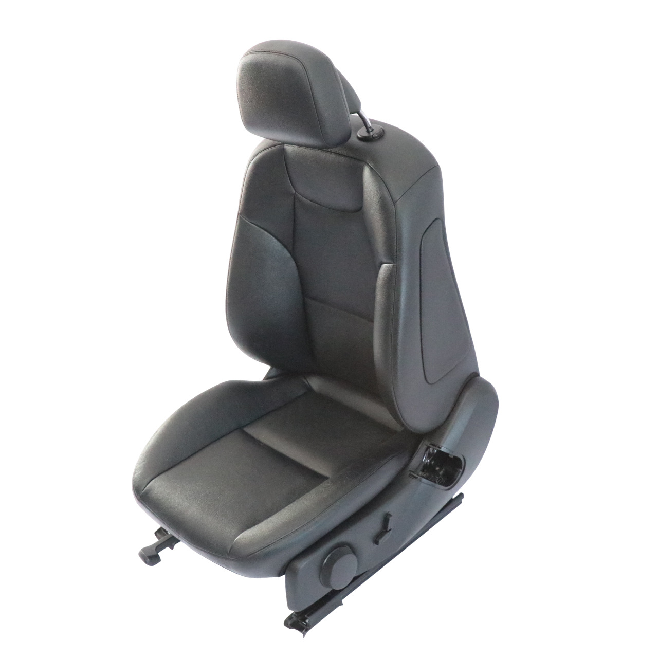 Mercedes W204 S204 Vorne Links Sitz Sport Leder Schwarz Interieur Elektrisch