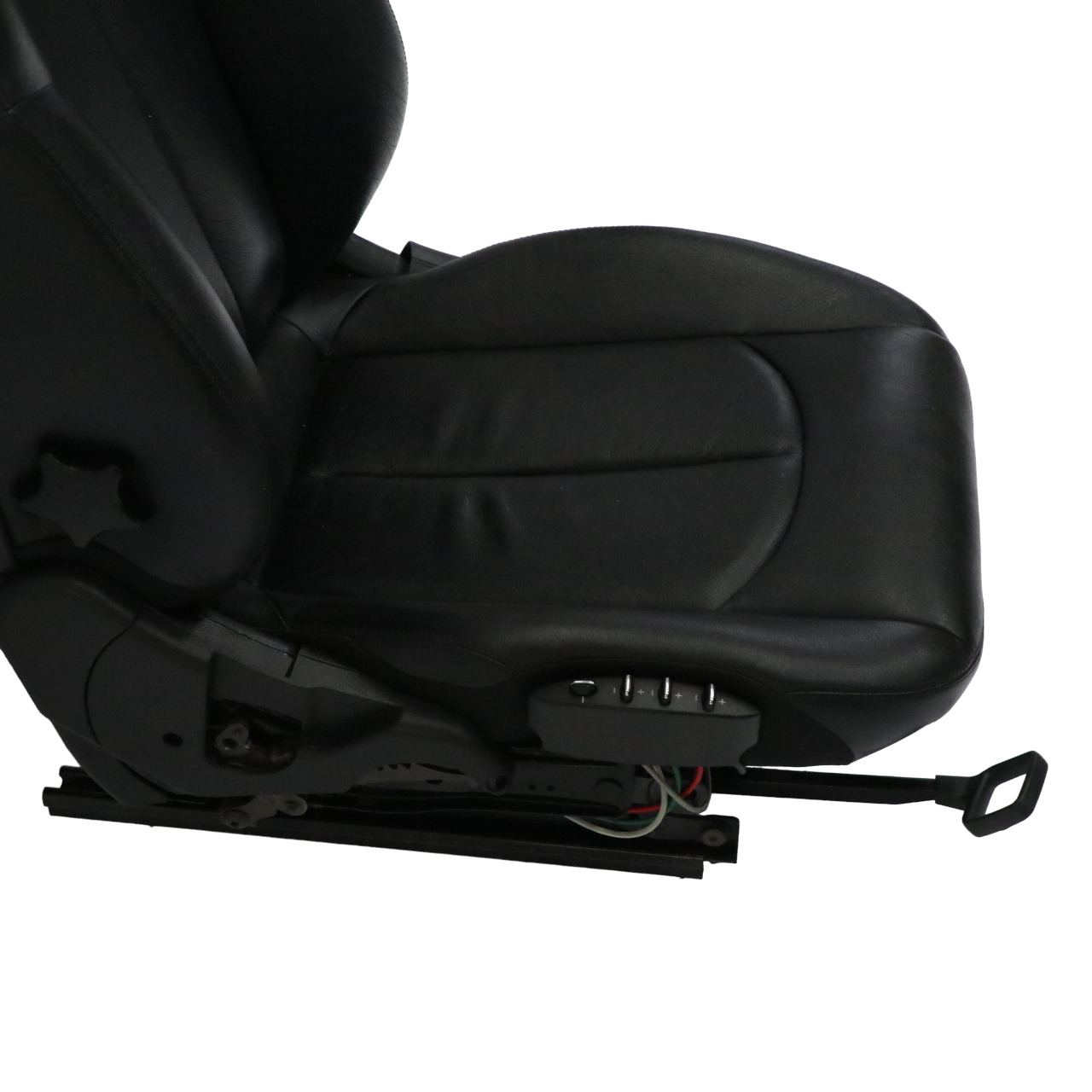 Mercedes A209 Vorne Links Sitz Multi Contour Schwarz Leder Nappa Amaretta