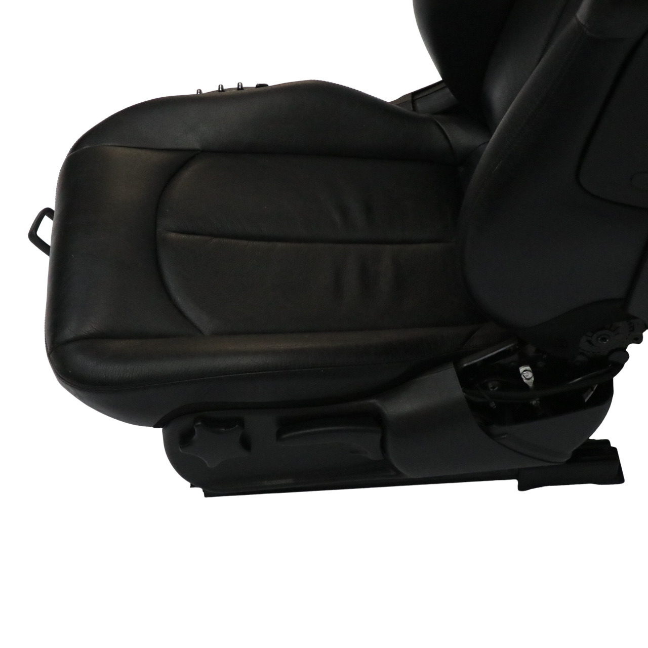 Mercedes A209 Vorne Links Sitz Multi Contour Schwarz Leder Nappa Amaretta