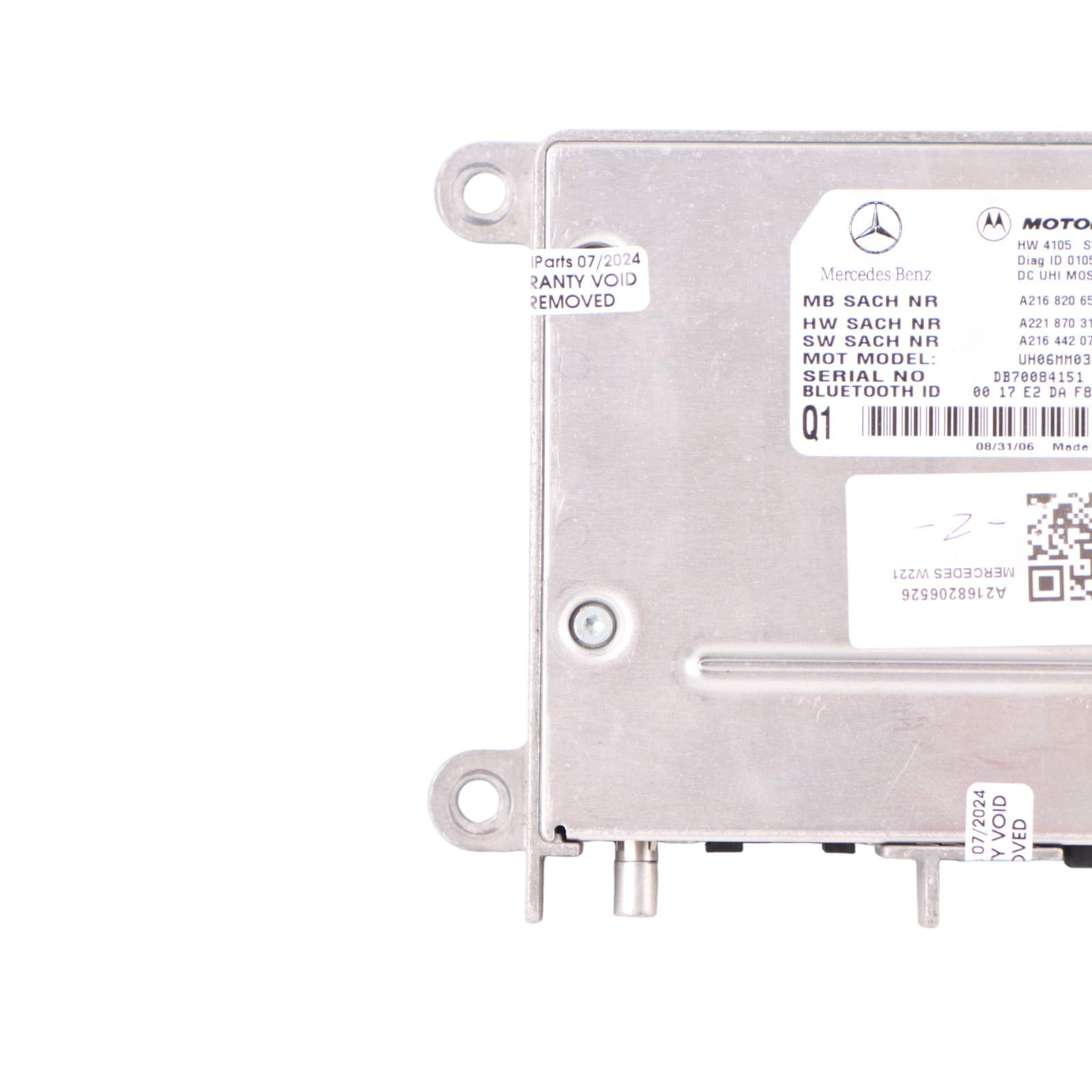 Mercedes W221 Bluetooth Modul Multimedia Steuergerät ECU A2168206526