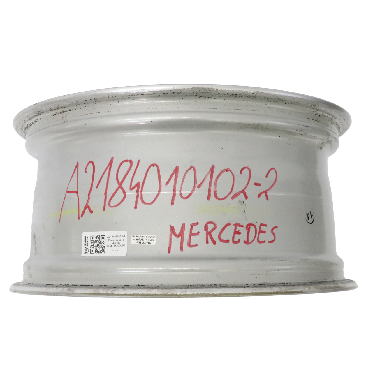 Mercedes W218 Silberne Leichtmetallfelge 18" 8,5J ET:34 5-Speichen A2184010102