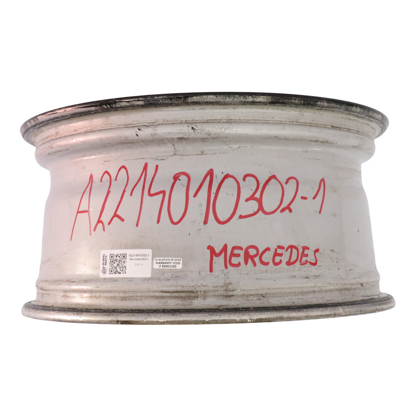 Mercedes W221 Schwarz Leicht Metall Felge 17" 8J ET:43 A2214010302