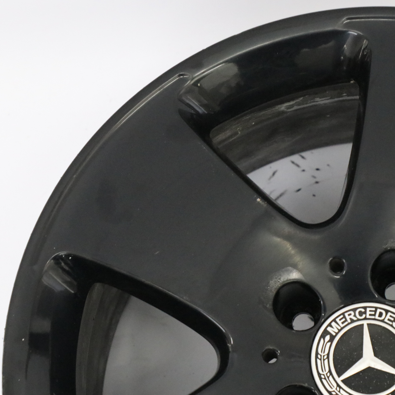 Mercedes W221 Schwarz Leicht Metall Felge 17" 8J ET:43 A2214010302