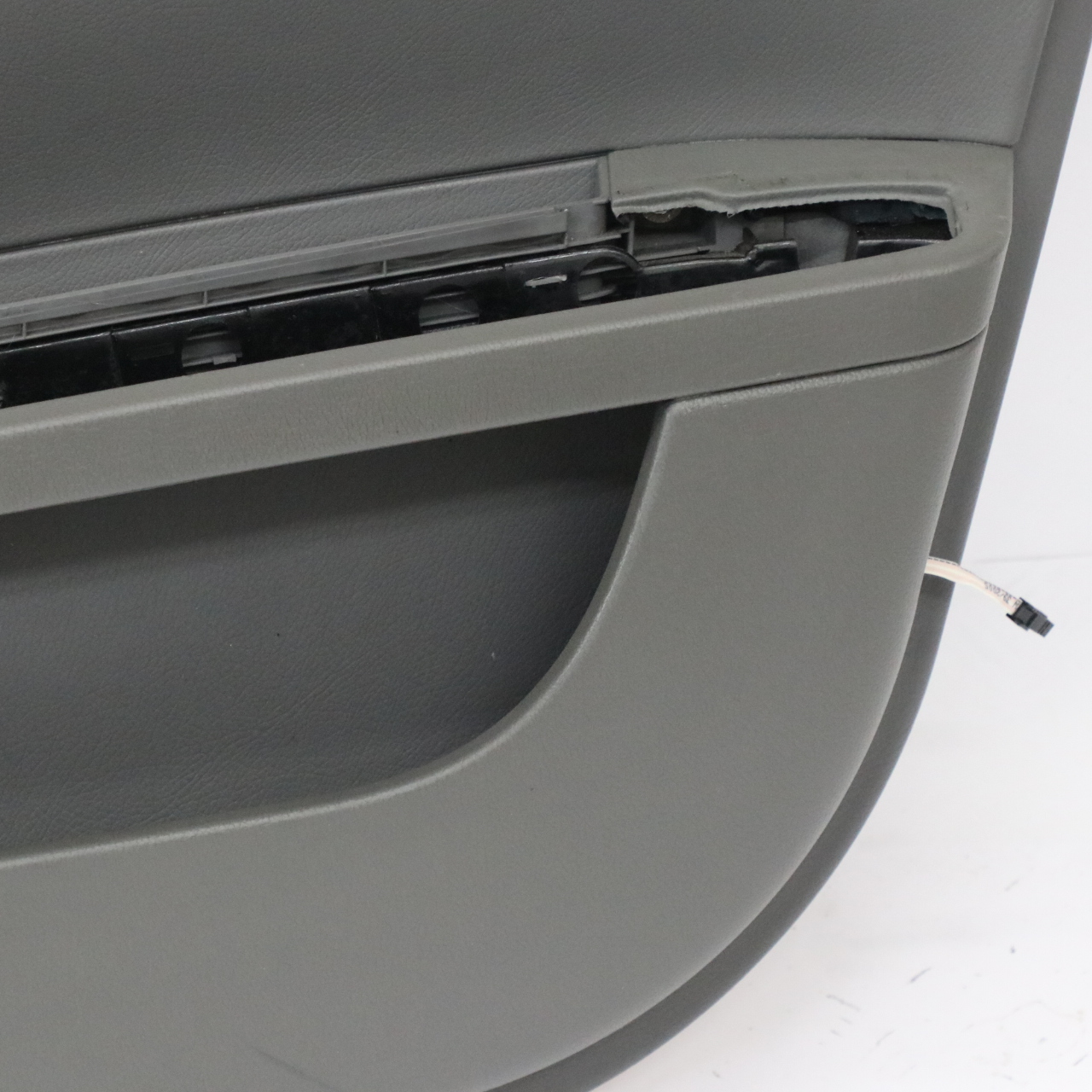 Mercedes W221 Türkarte Abdeckung Vorne Rechts Trim Panel Basalt Grau Leder