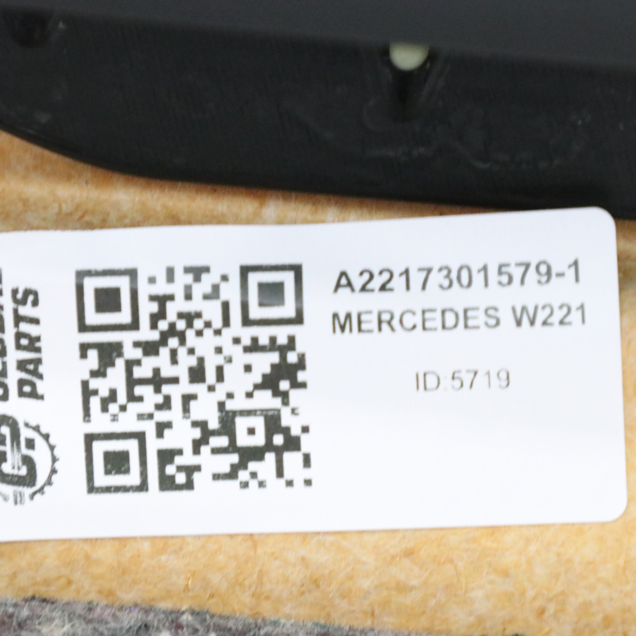 Mercedes W221 Türkarte Abdeckung Hinten Links Trim Panel Grau Leder A2217301579