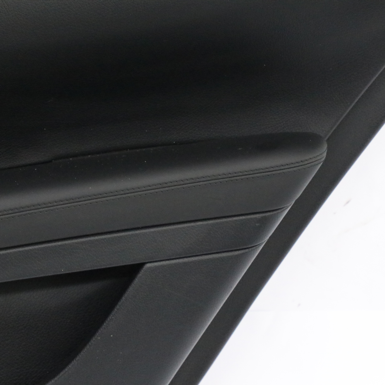 Mercedes W221 Türkarte Abdeckung Hinten Rechts Trim Panel Schwarz Leder Nappa