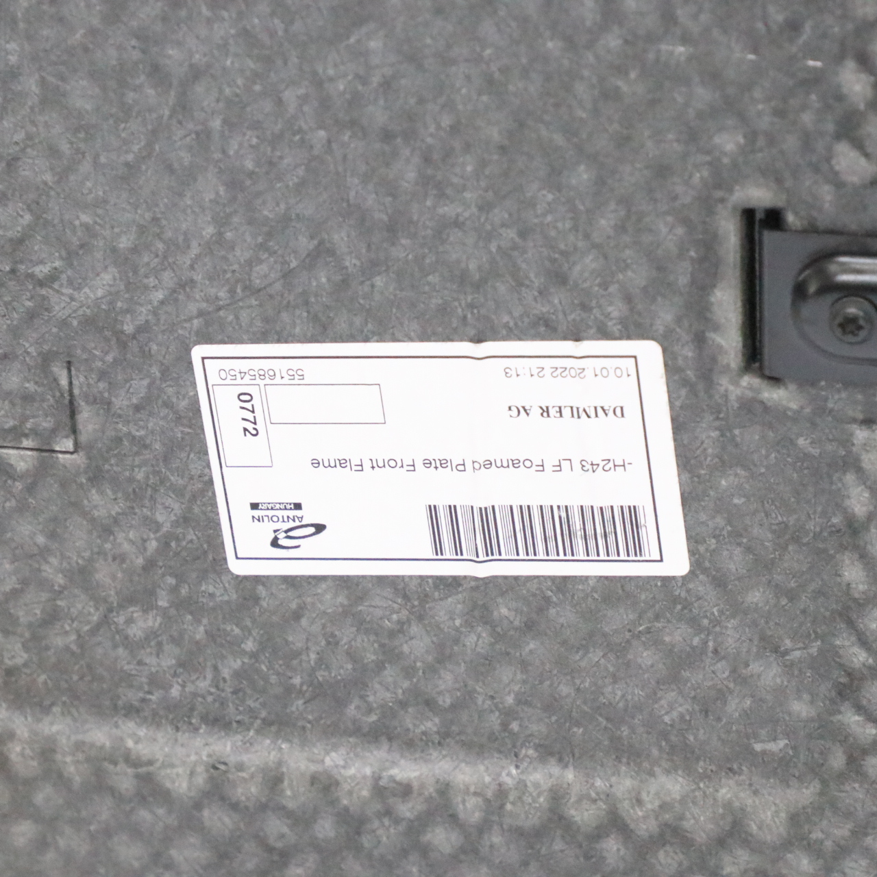 Mercedes H243 Kofferraum Kofferraum Teppichboden Matte hinten A2436801500