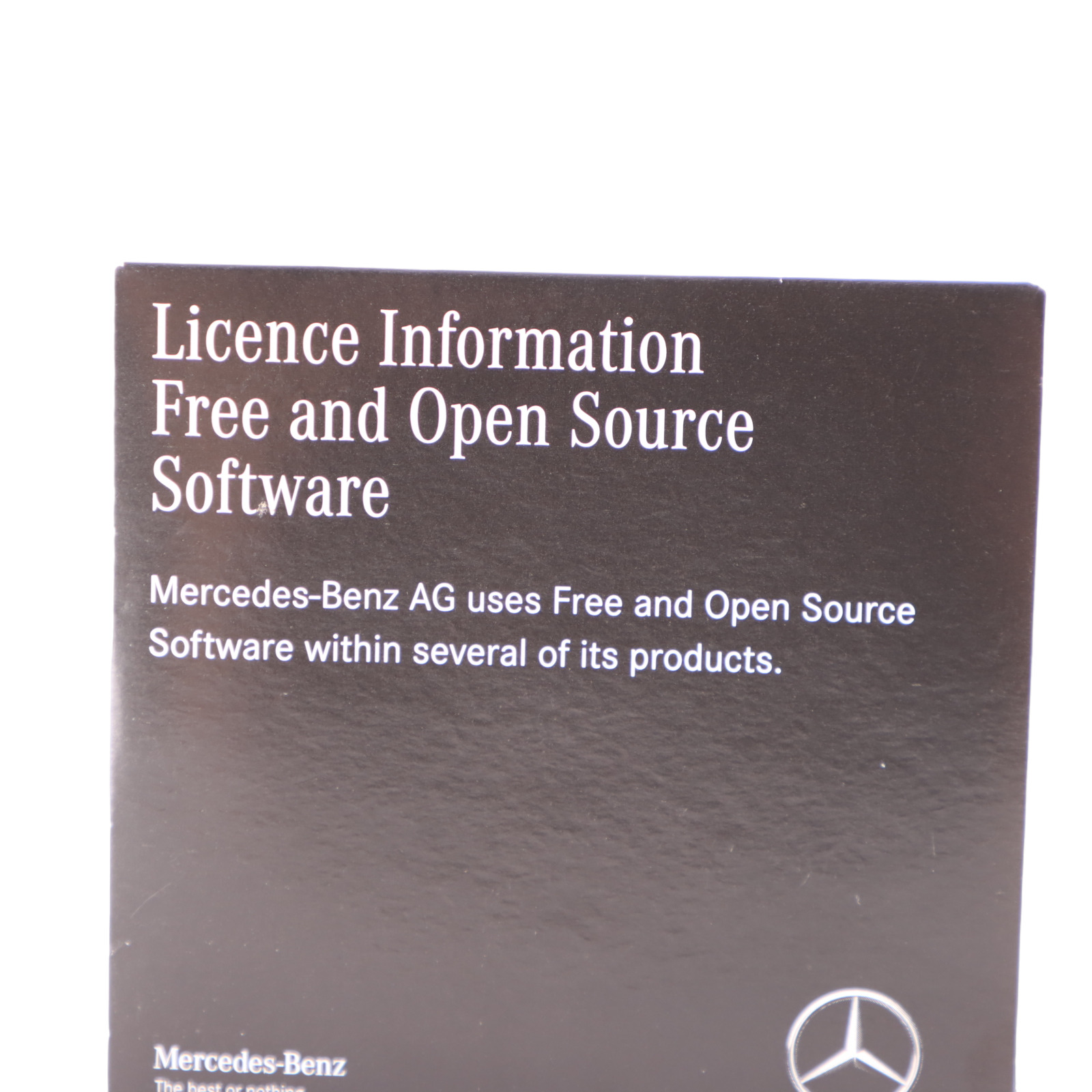 Mercedes Sprinter W907 Open Source Software CD Lizenzinformationen A9078273000