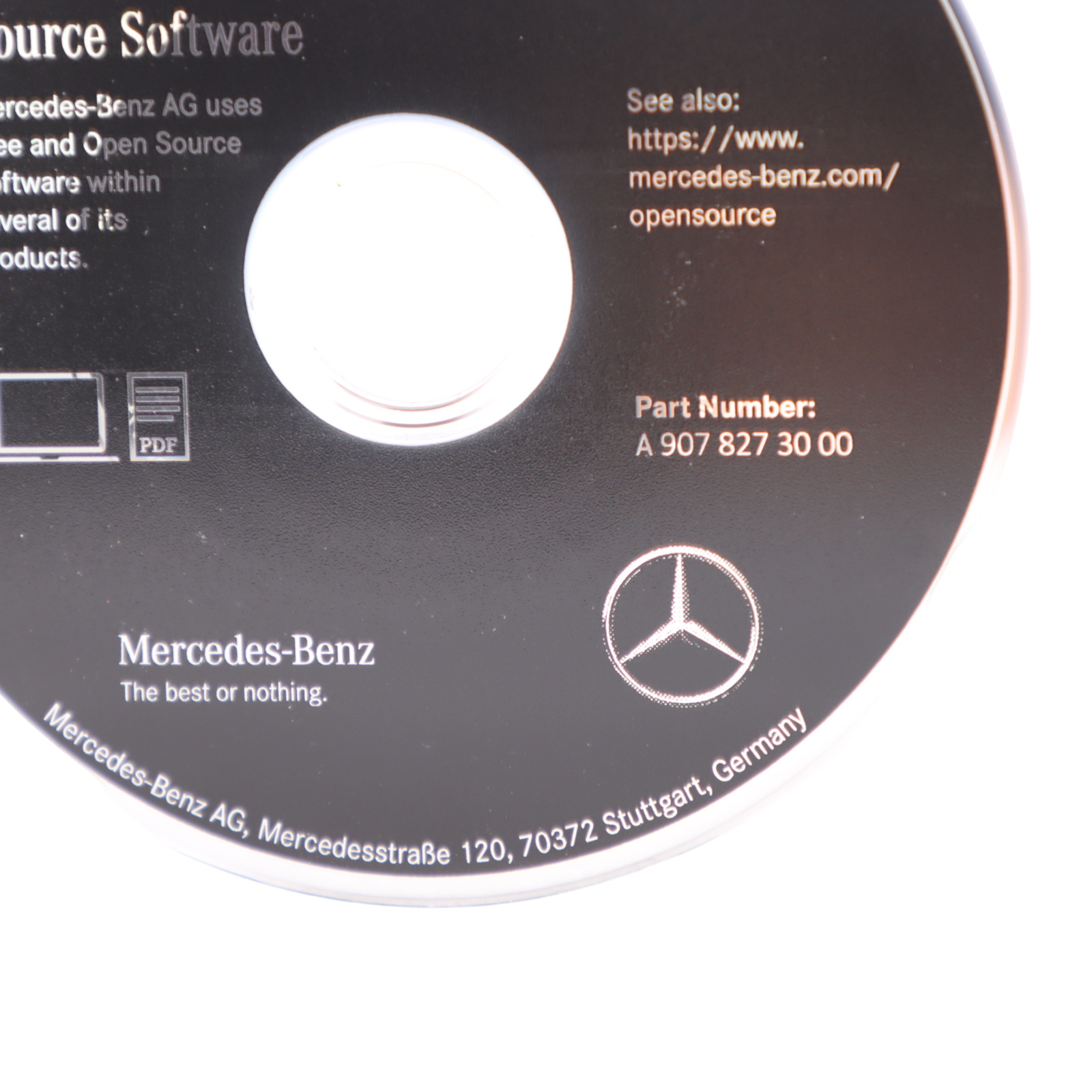 Mercedes Sprinter W907 Open Source Software CD Lizenzinformationen A9078273000