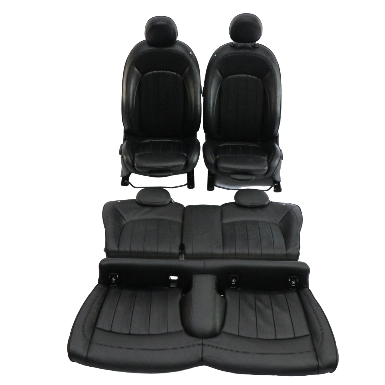 Mini F56 Sport Sitze Sitz Set Vorne Hinten Ihr Leder Lounge Carbon Schwarz