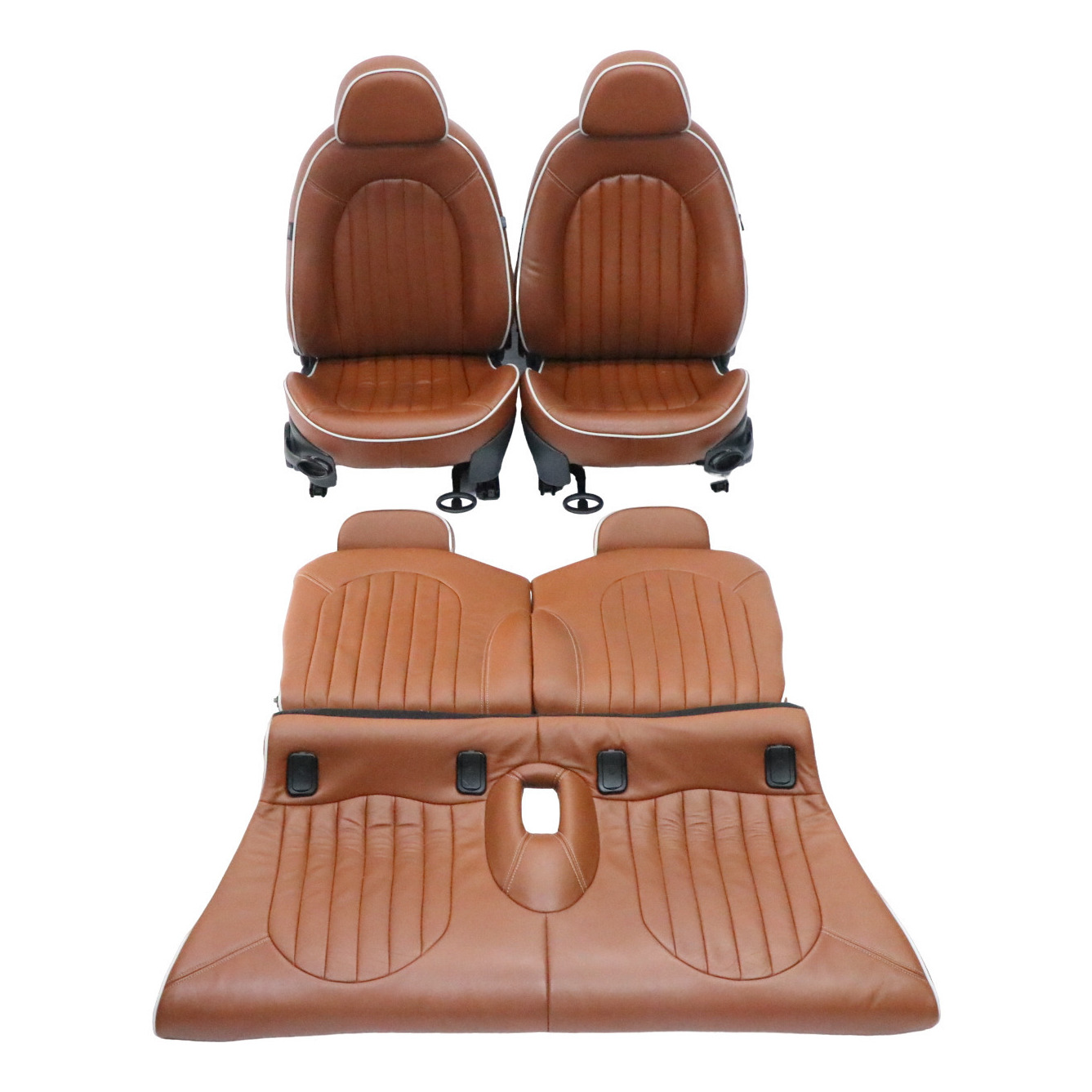 Mini Cooper R52 Heizung Sport Malt Brown Leder Sitze Vorne Hinten Sitz Sidewalk